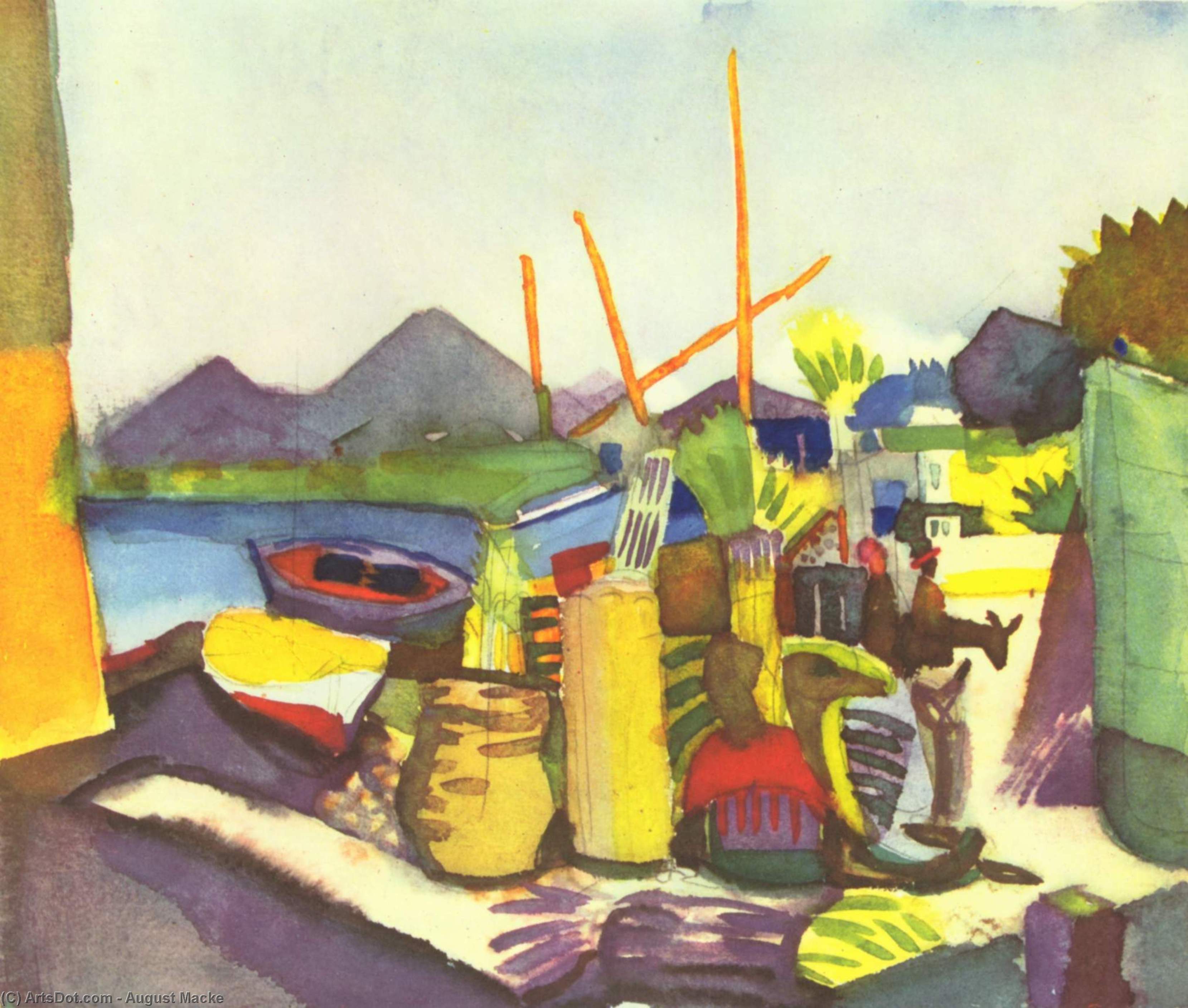 Landschaft Bei Hammamet — August Macke