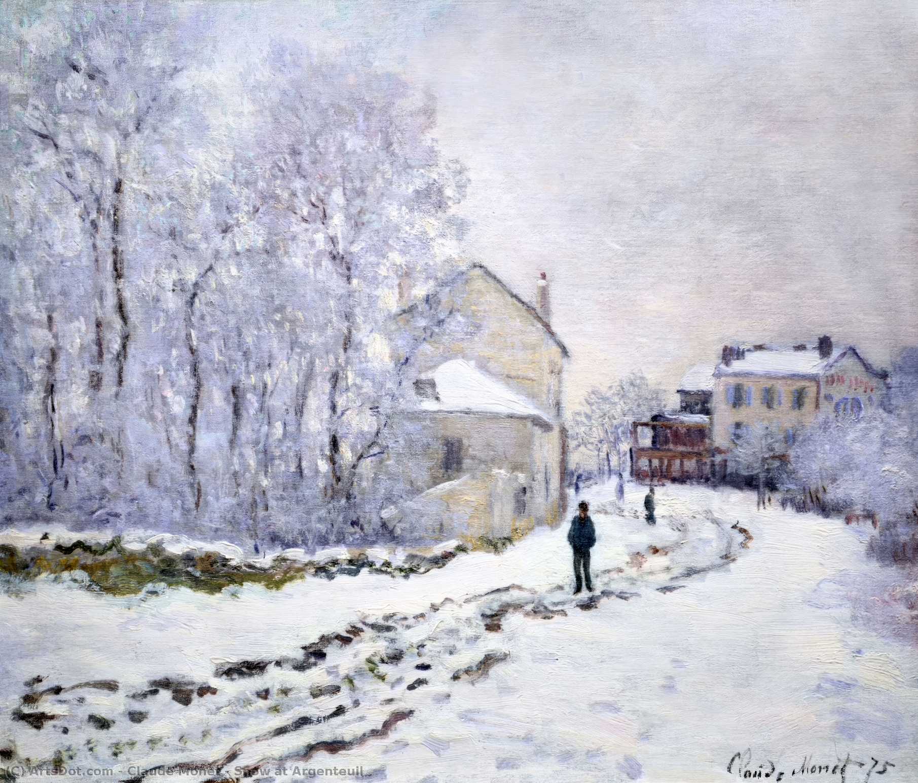 Snow At Argenteuil — Claude Monet