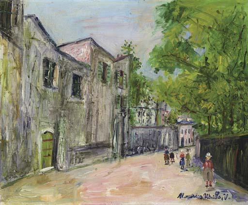 Maurice Utrillo - Street Scene 1