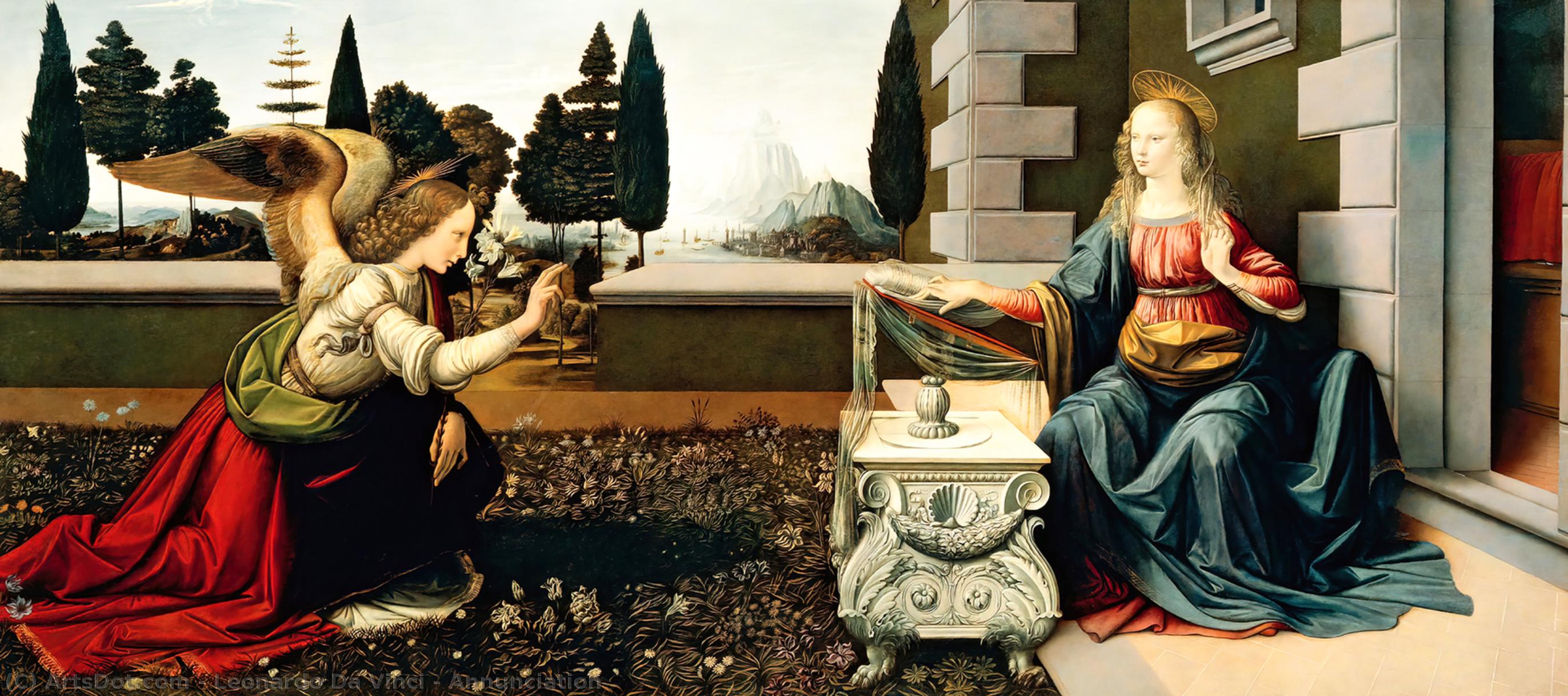 Leonardo da Vinci - Annunciazione