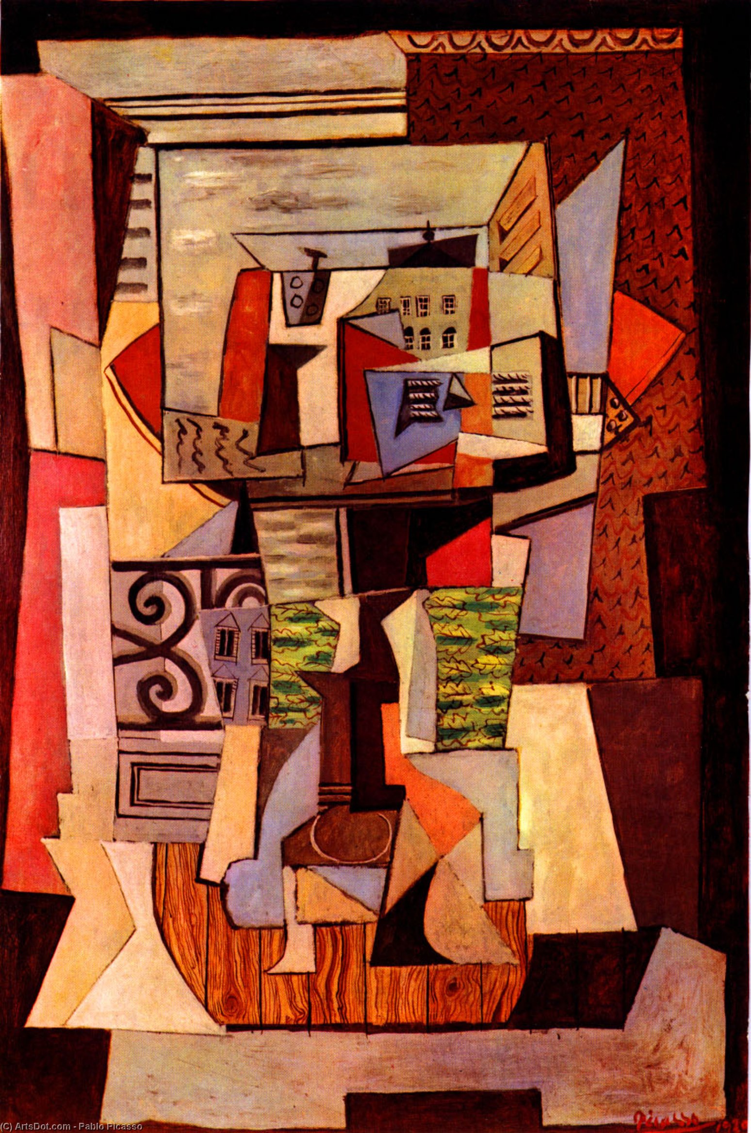 Pablo Picasso - Window opened to the street Penthieure