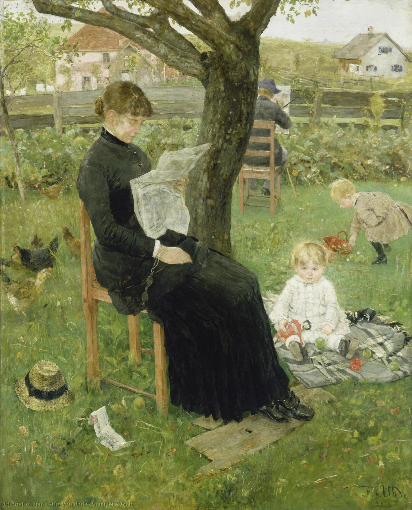 Fritz Von Uhde - Summer Resort