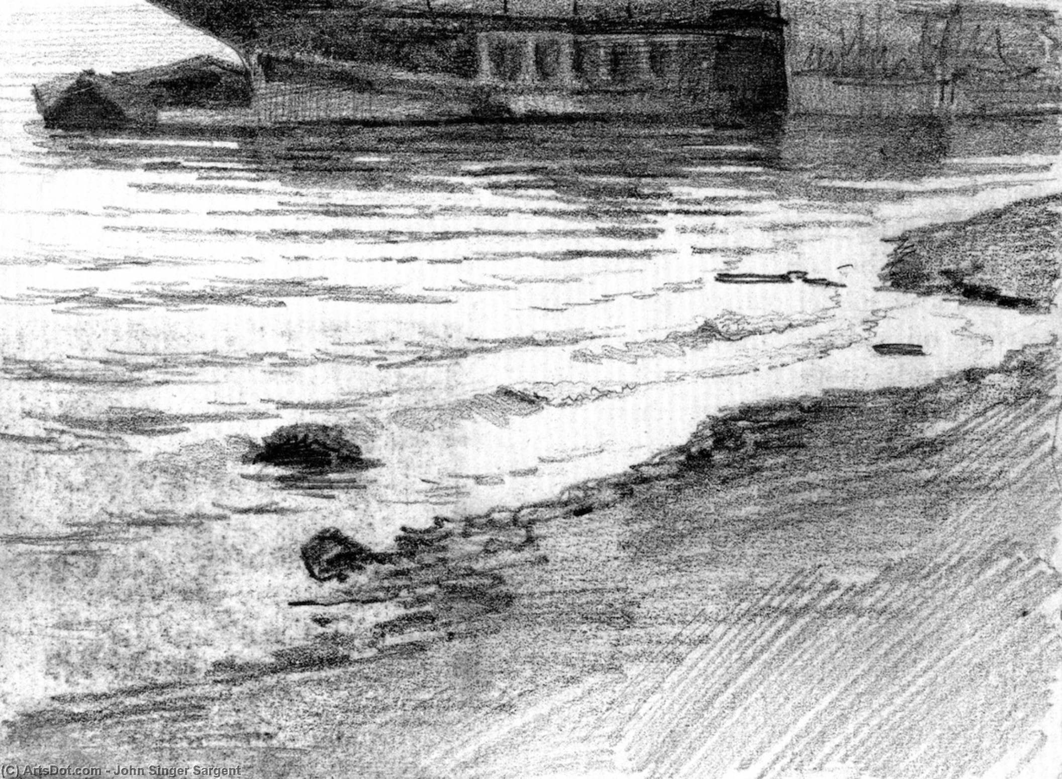 Vandkant — John Singer Sargent