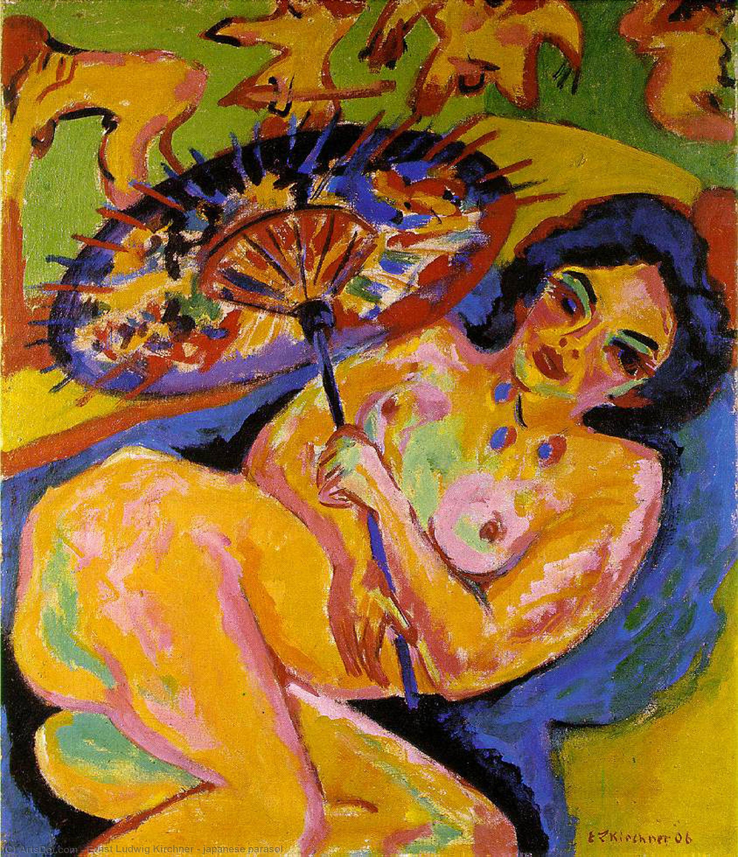 Ernst Ludwig Kirchner - japanese parasol