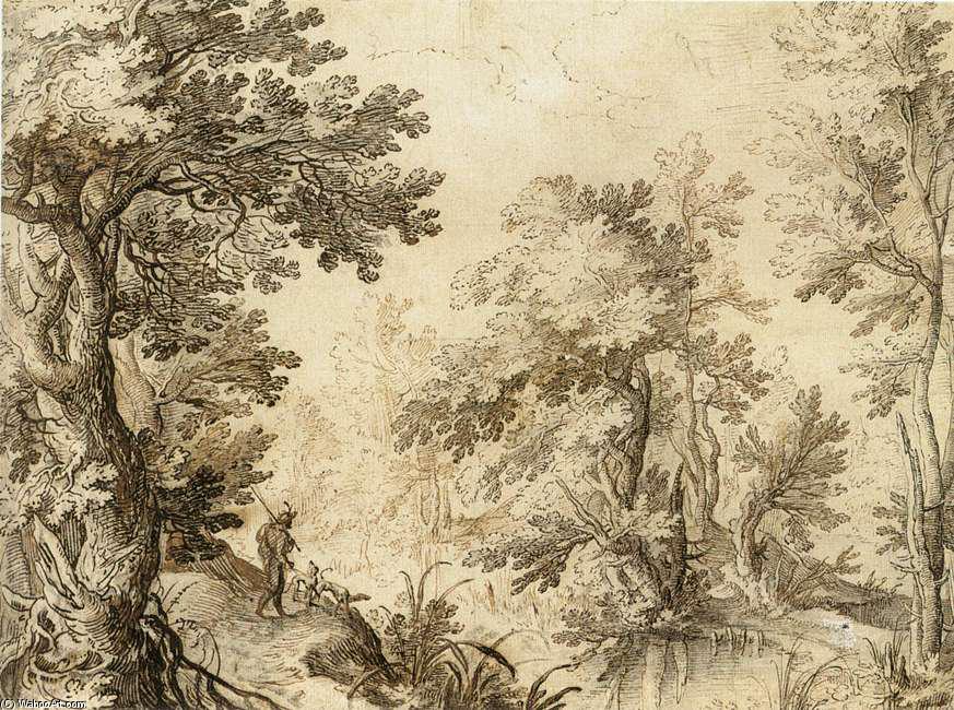 A Forest Pool — Paulus Bril