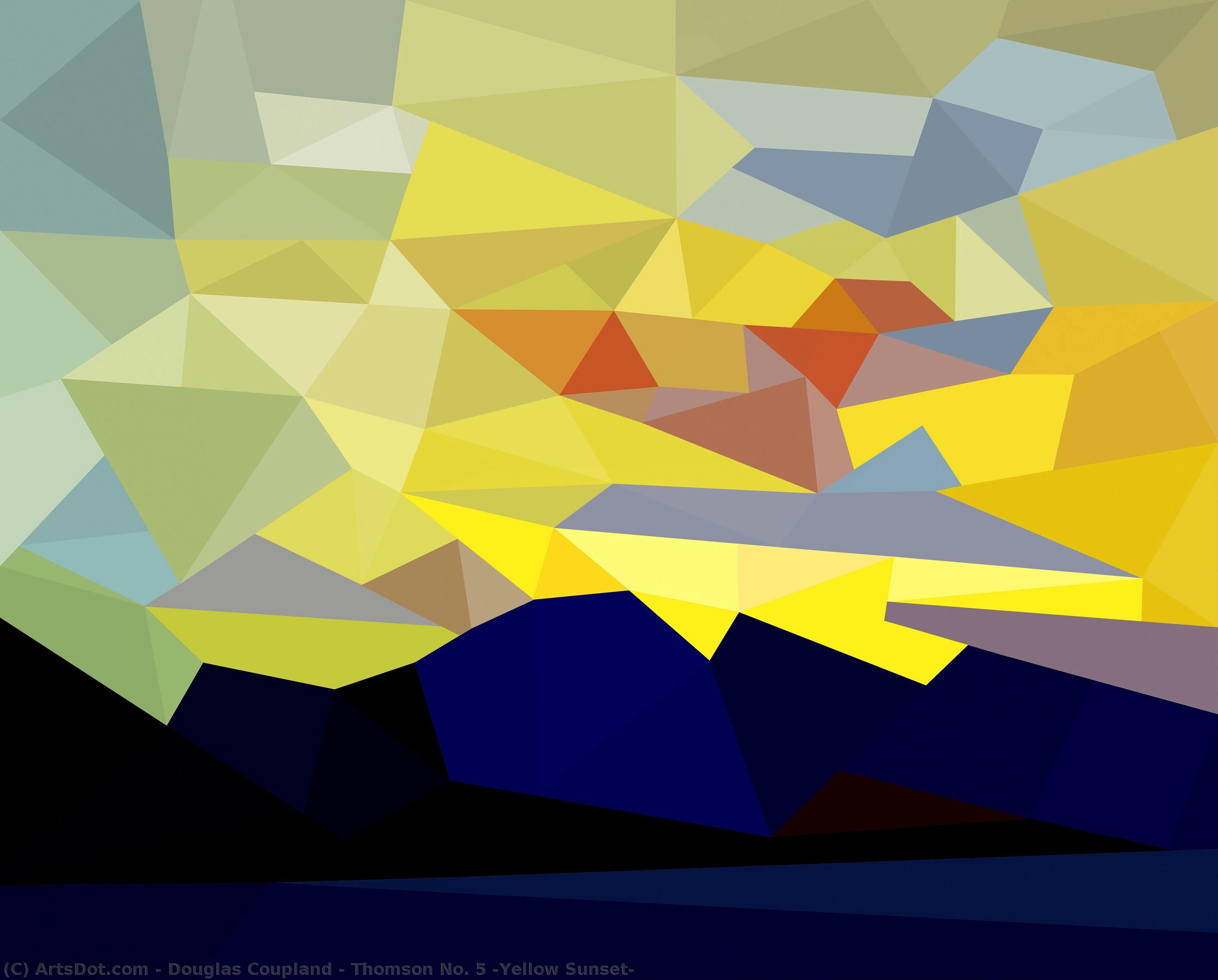 Douglas Coupland - Thomson No. 5 (Yellow Sunset)