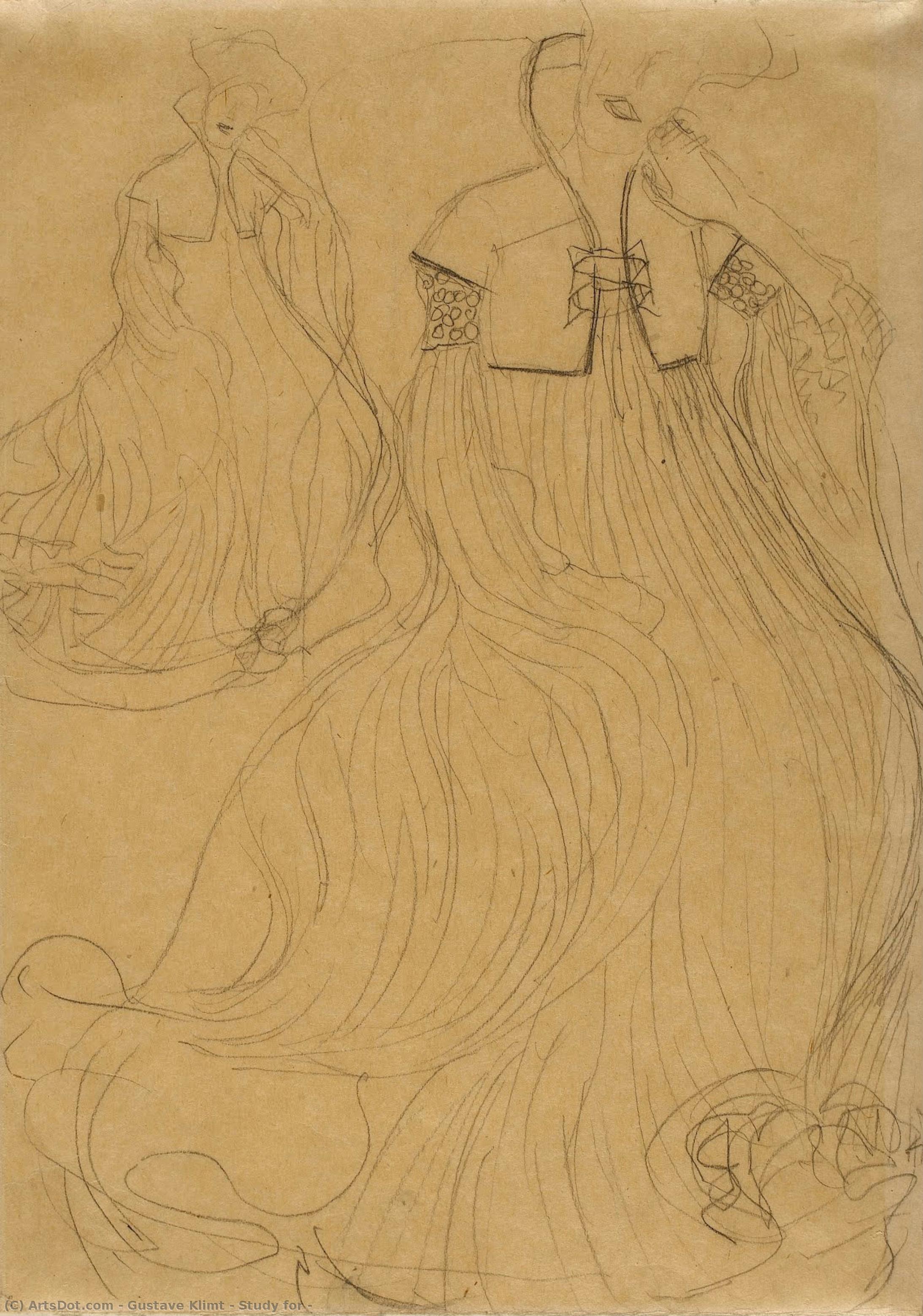 Gustave Klimt - Étude pour