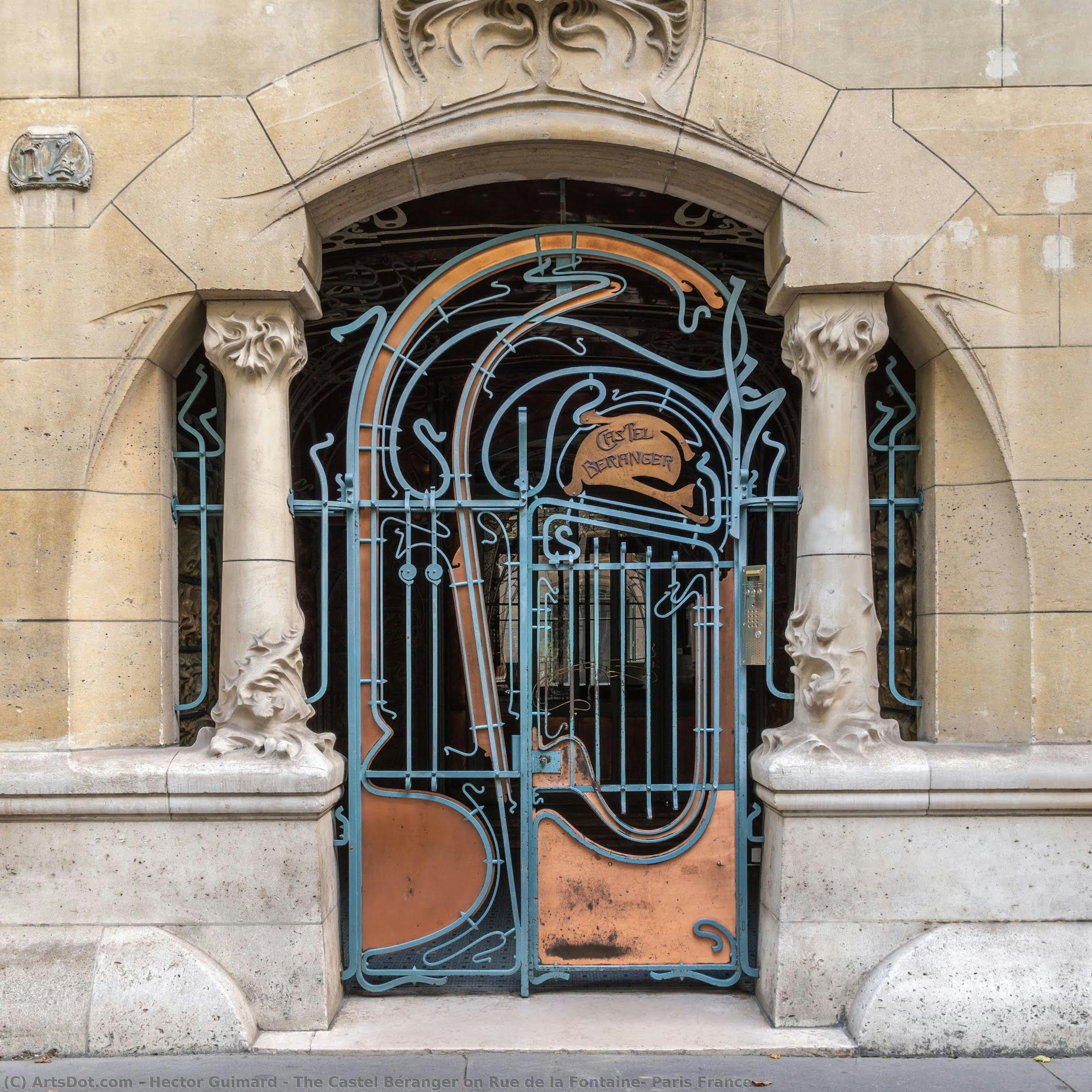 Il Castel Béranger Sulla Rue De La Fontaine, Parigi — Hector Guimard