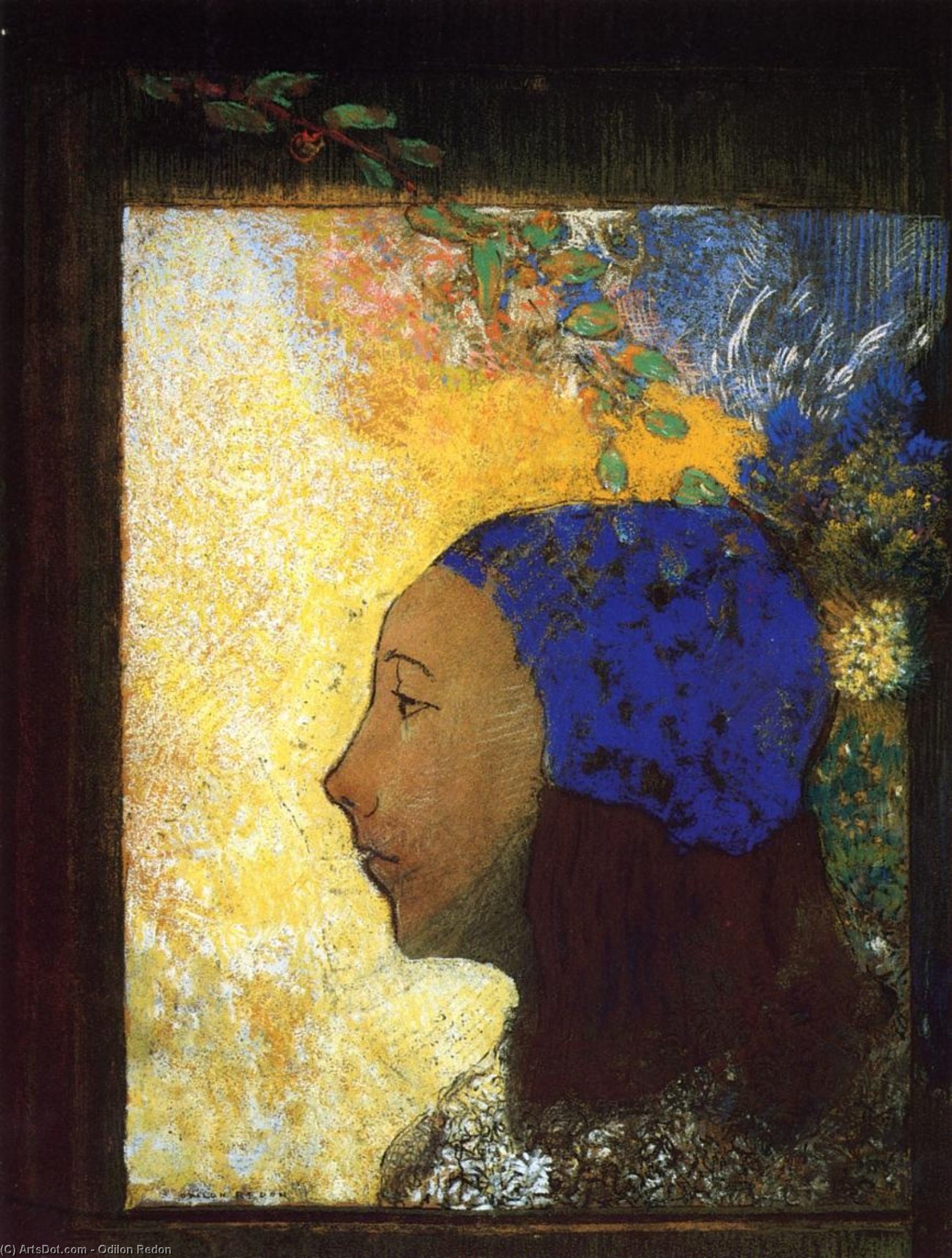Jungfrau Im Blaumann — Odilon Redon