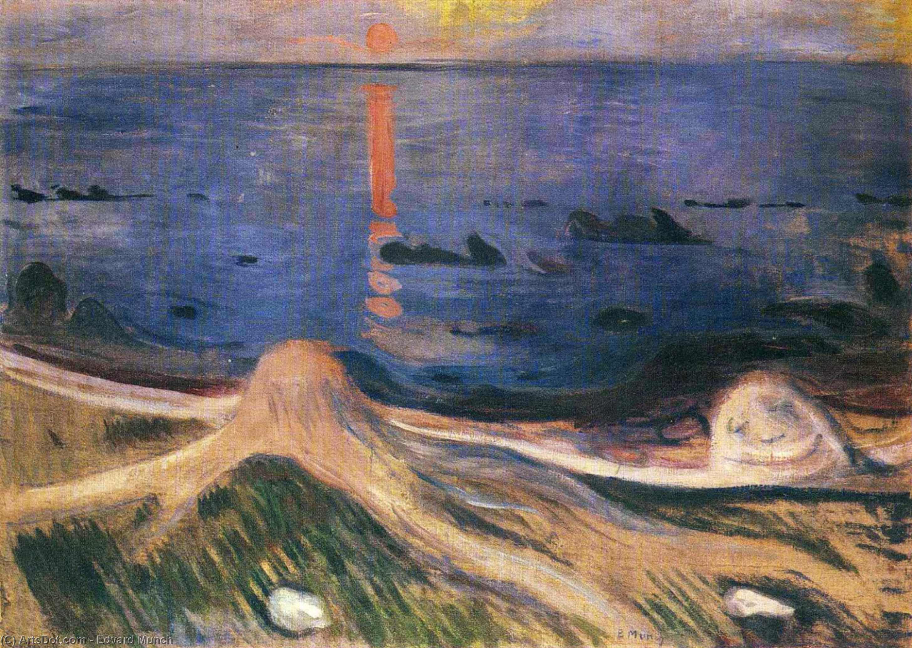 Das Geheimnis Einer Sommernacht — Edvard Munch