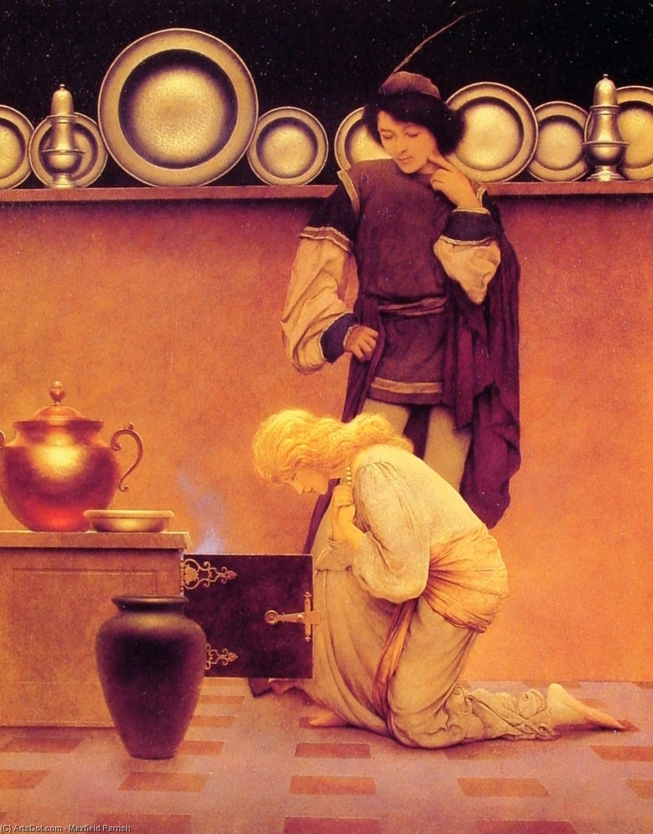 Lady Violetta And The Knave — Maxfield Parrish