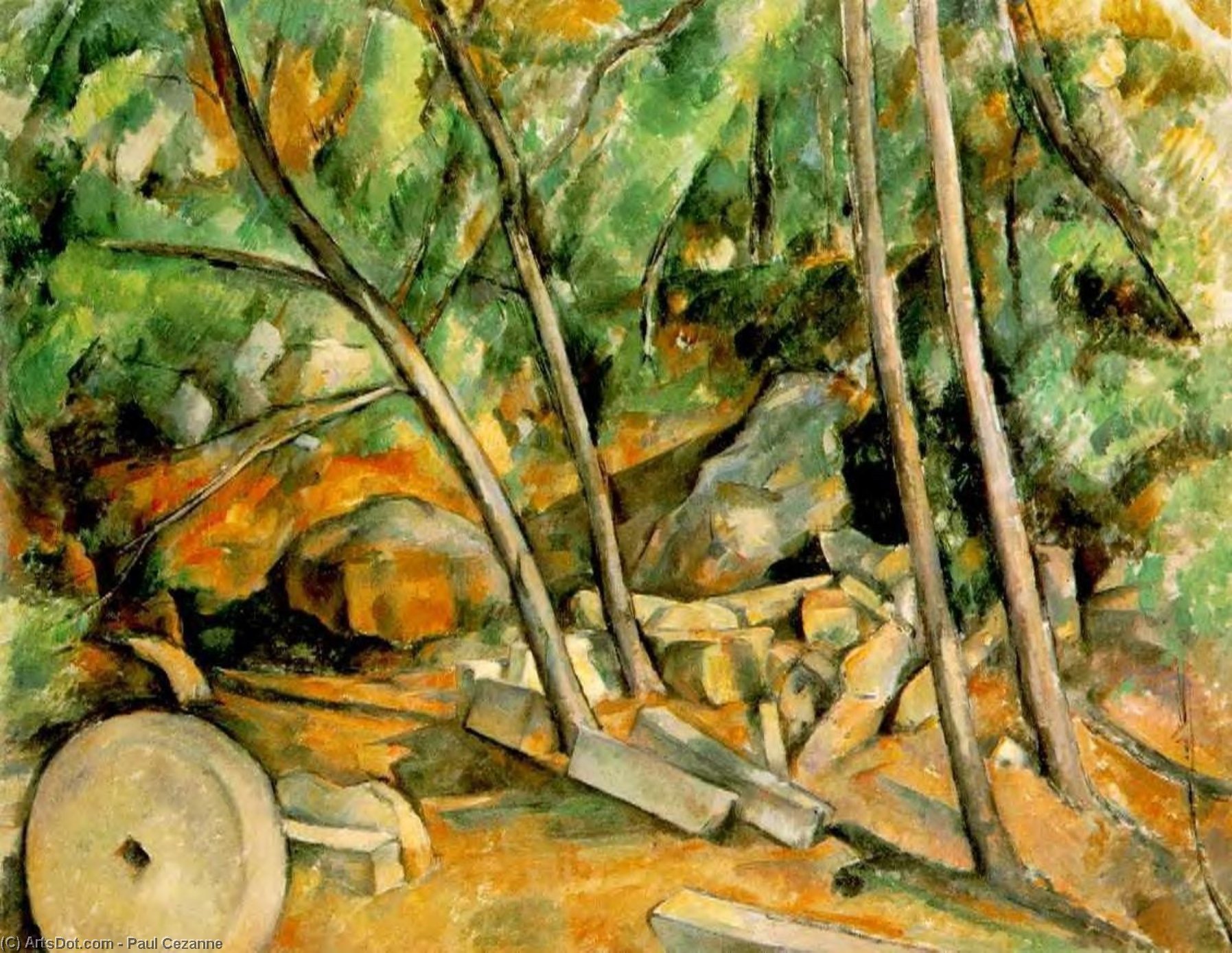Boschi Con Mulattoio — Paul Cézanne