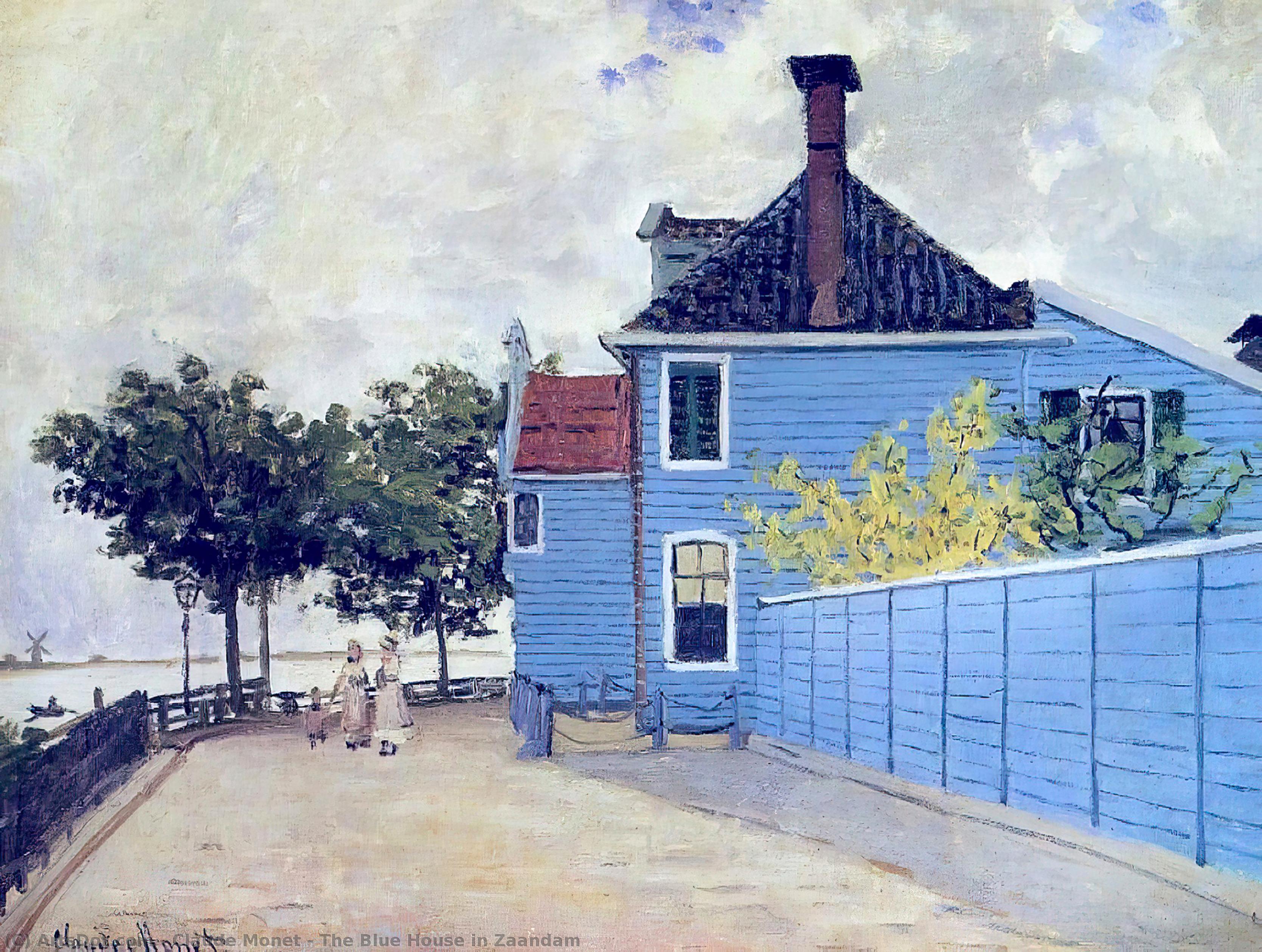 La Maison Bleue À Zaandam — Claude Monet
