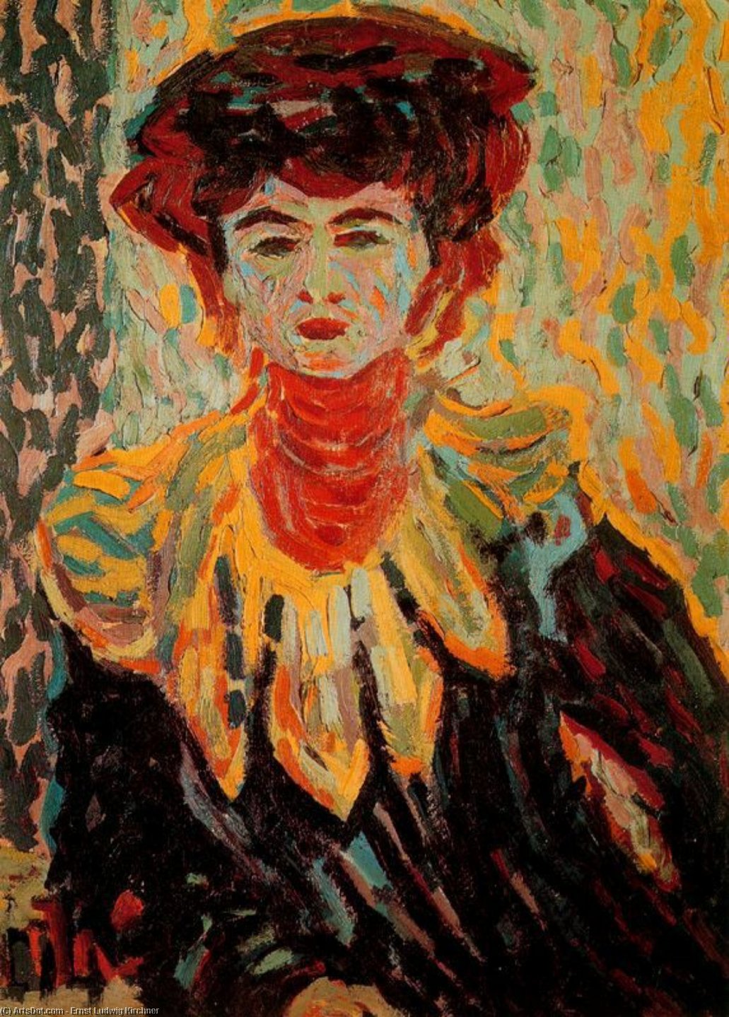 Doris With High Neck — Ernst Ludwig Kirchner