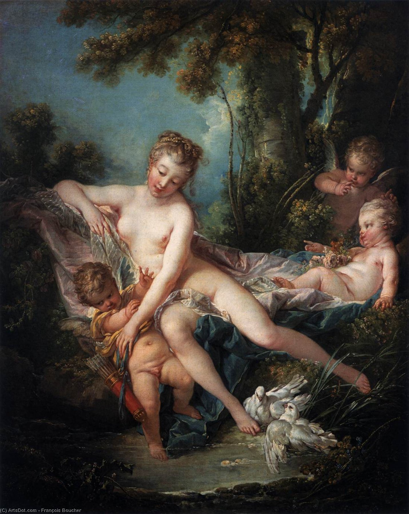 François Boucher - Il bagno di Venere