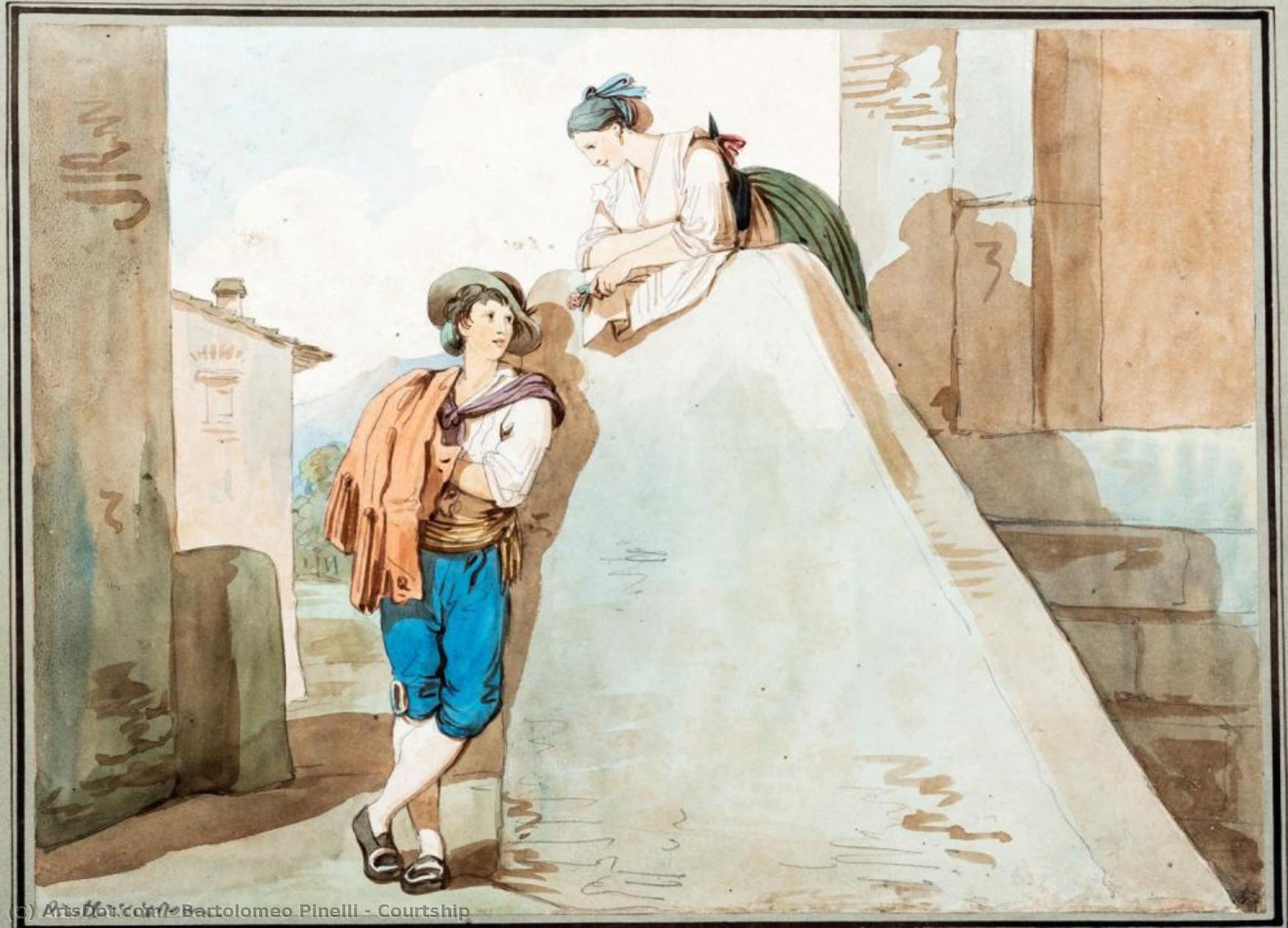 Courtship — Bartolomeo Pinelli