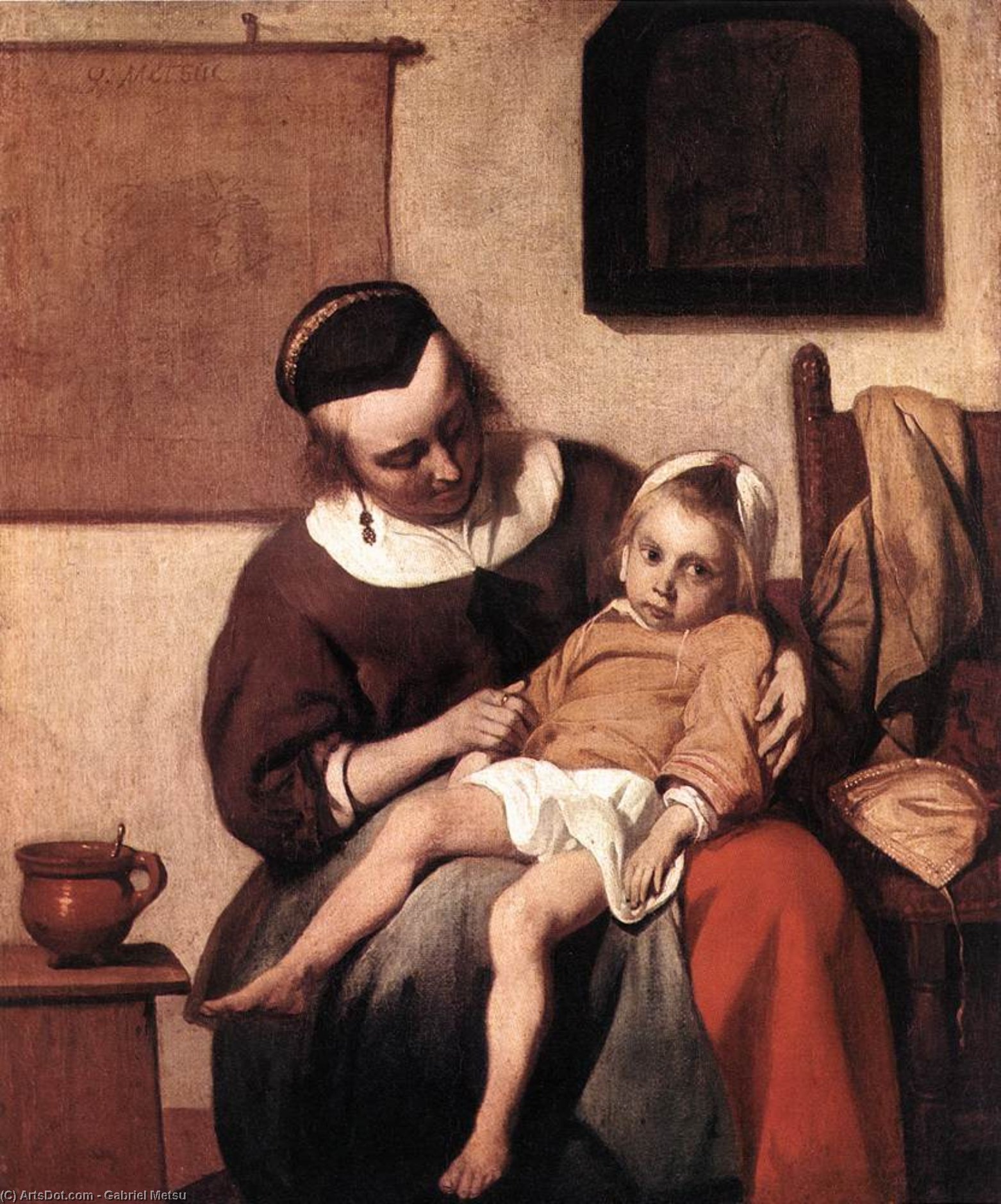 Il Bambino Malato — Gabriël Metsu