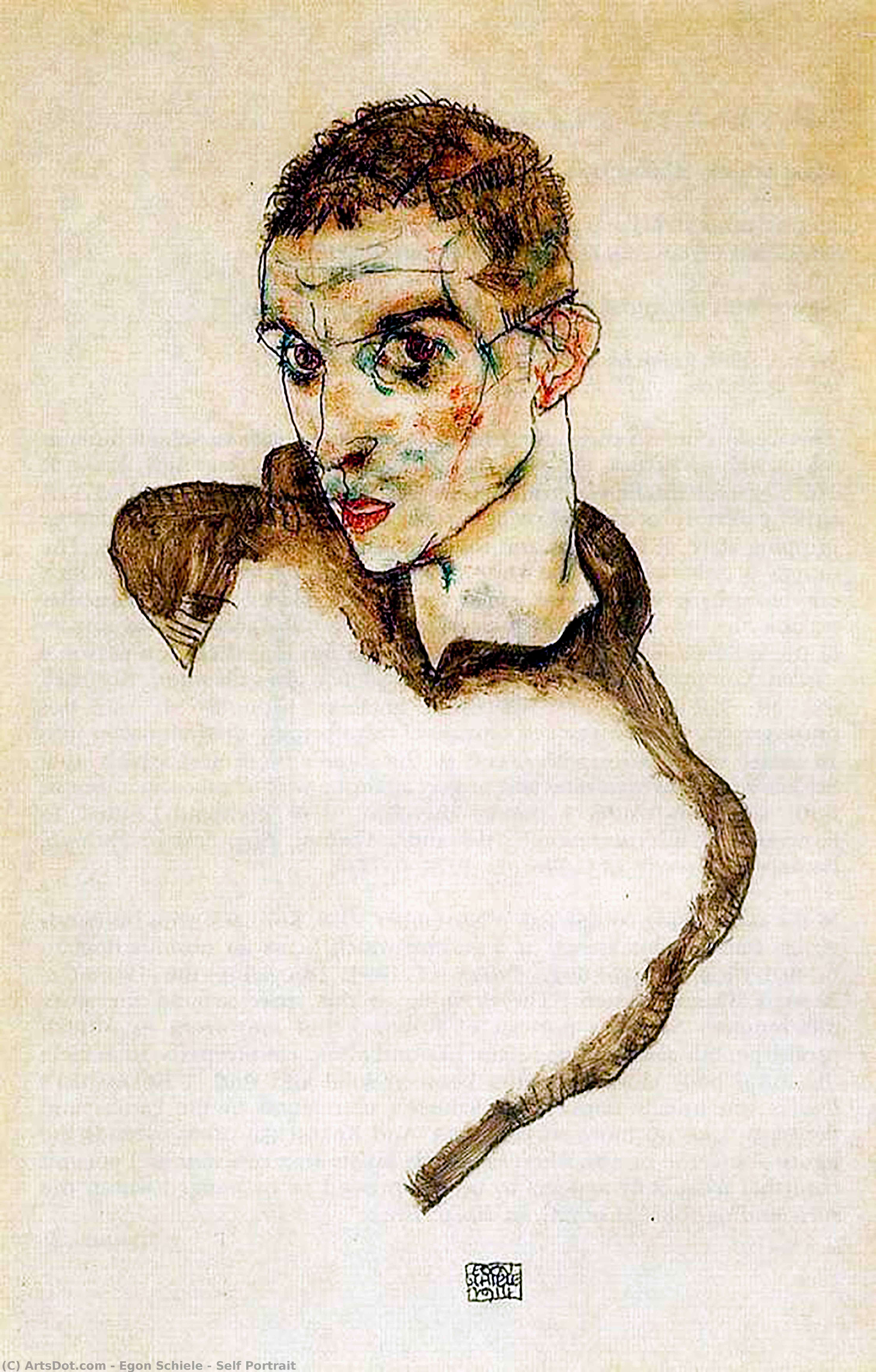 Egon Schiele - Self Portrait