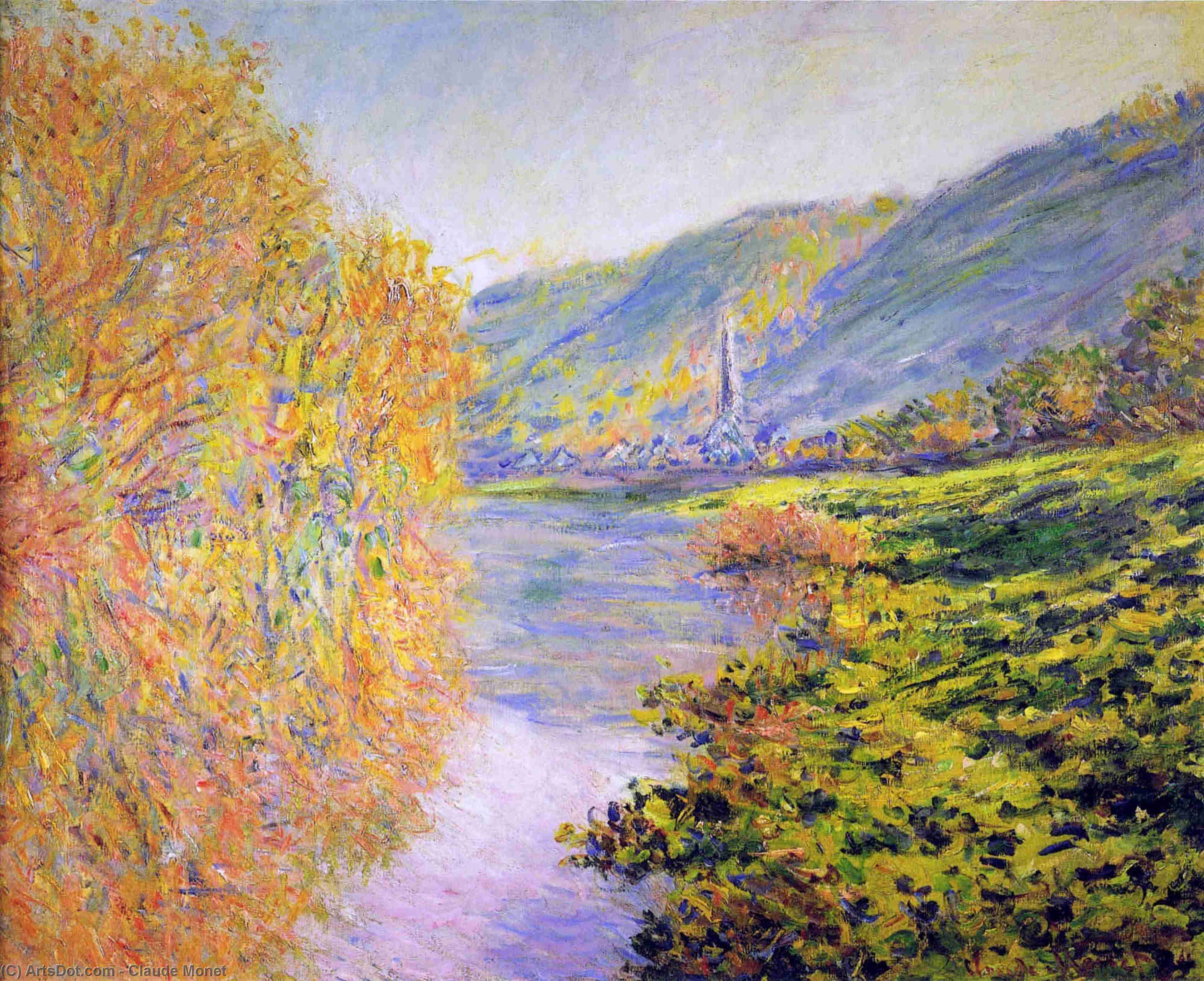 Claude Monet - Margens do Sena em Jeufosse, Outono