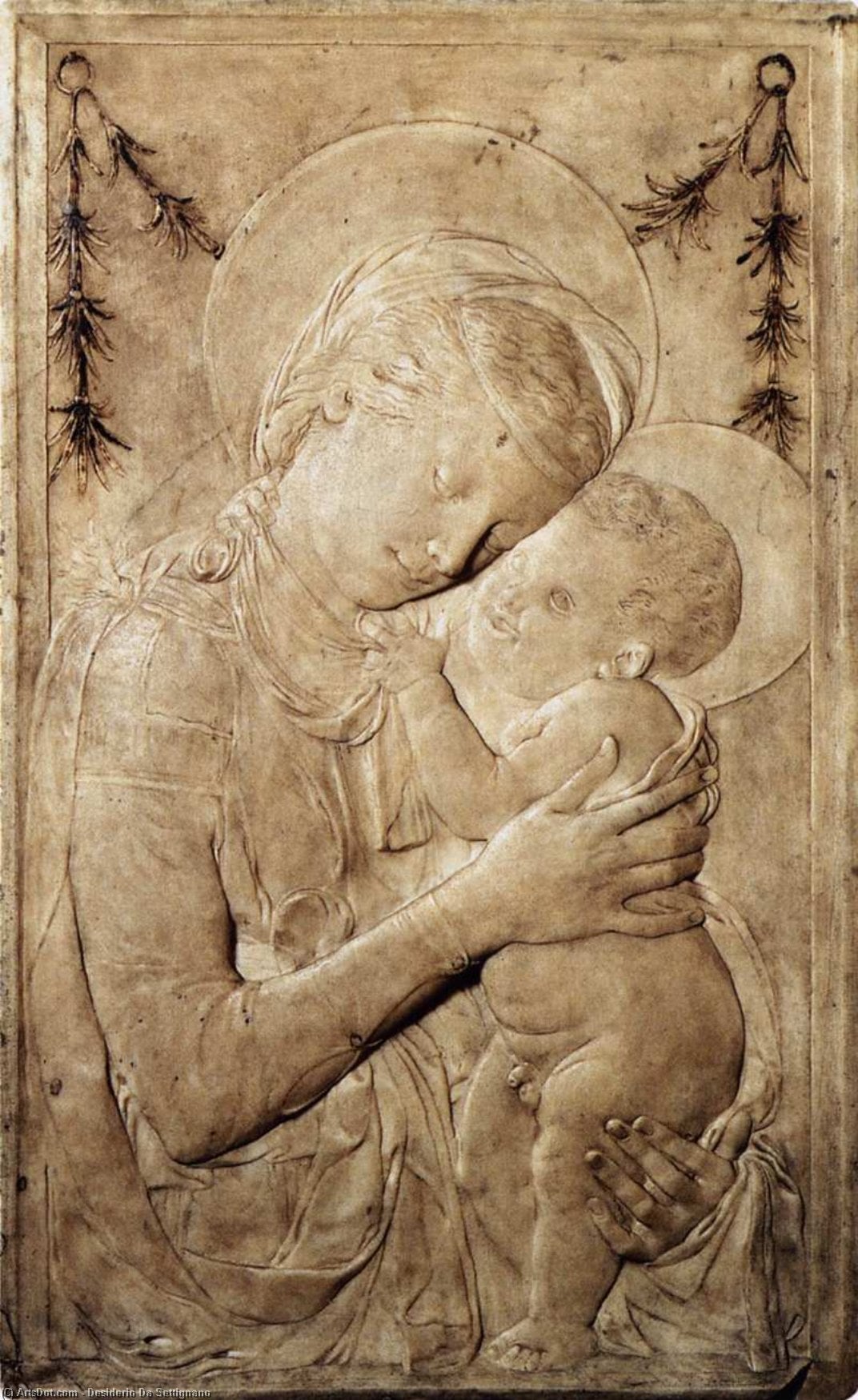 Vergine E Bambino — Desiderio Da Settignano