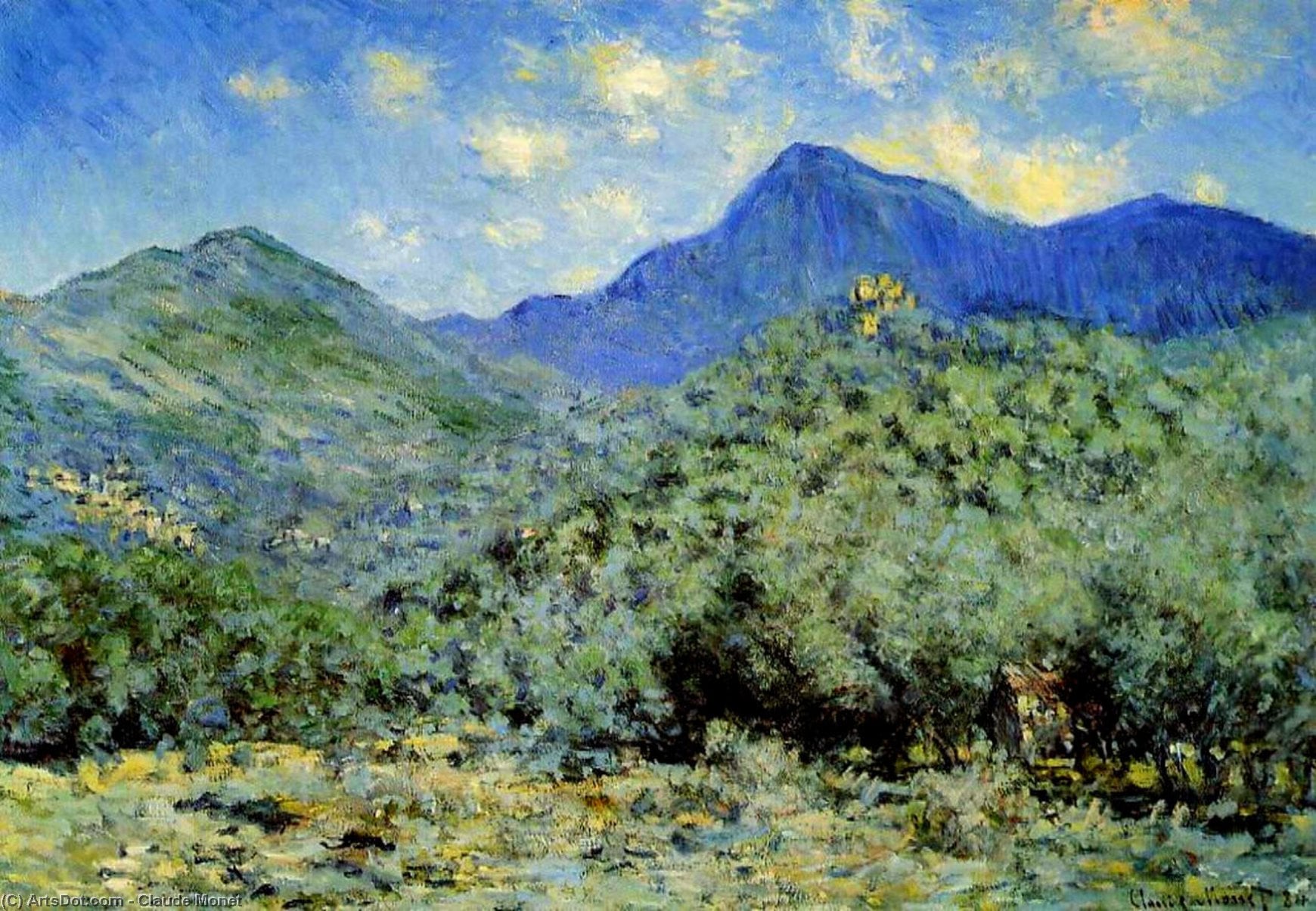 Údolí Bouna U Bordigy — Claude Monet