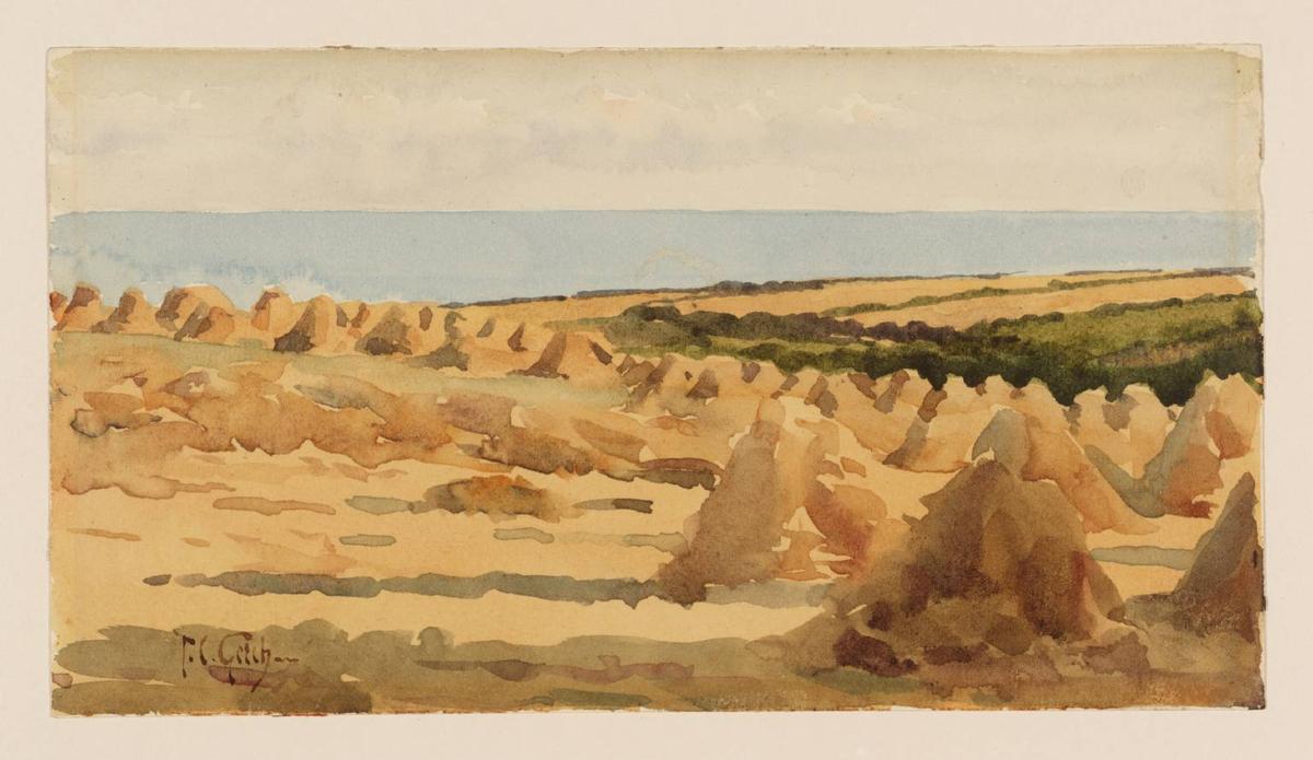 Thomas Cooper Gotch - Cornfields above Lamorna