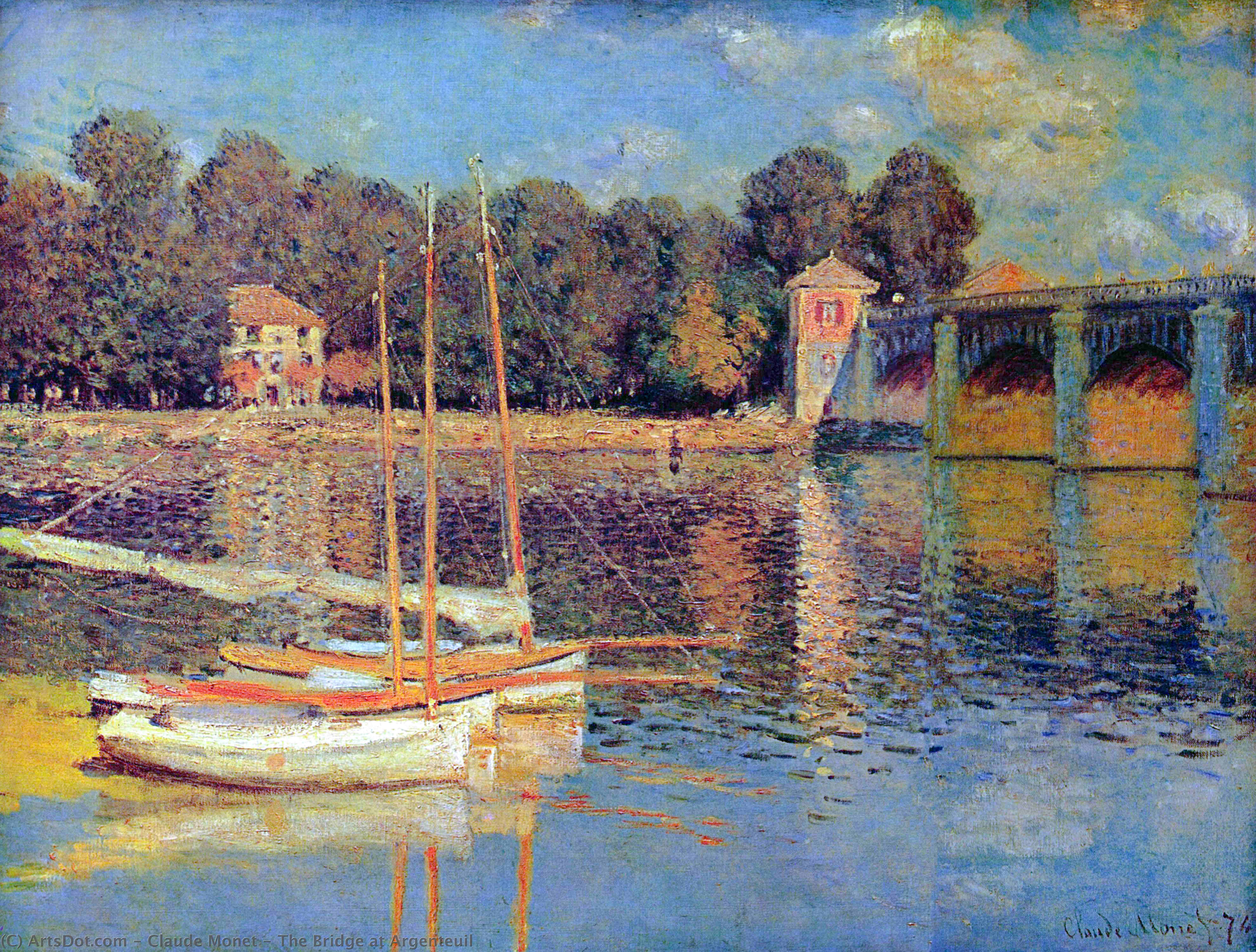 Claude Monet - Le Pont d'Argenteuil