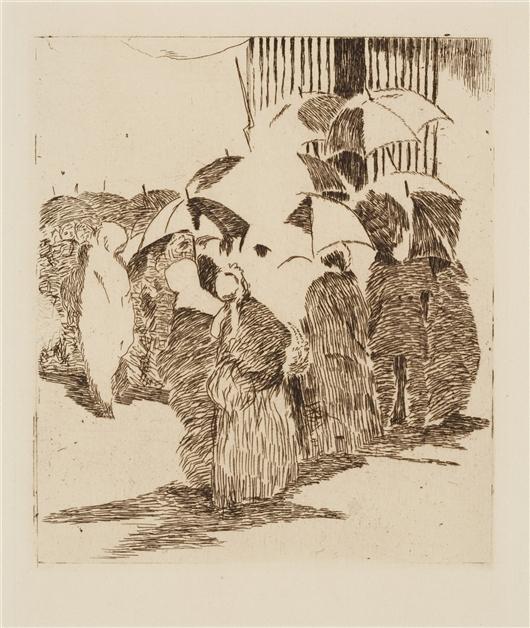 La Queue Devant La Boucherie — Едуард Мане