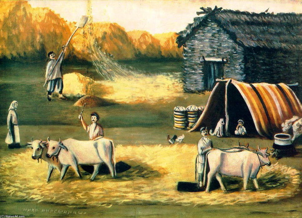 Threshing Yard. Evening. — نيكو بيروسماني