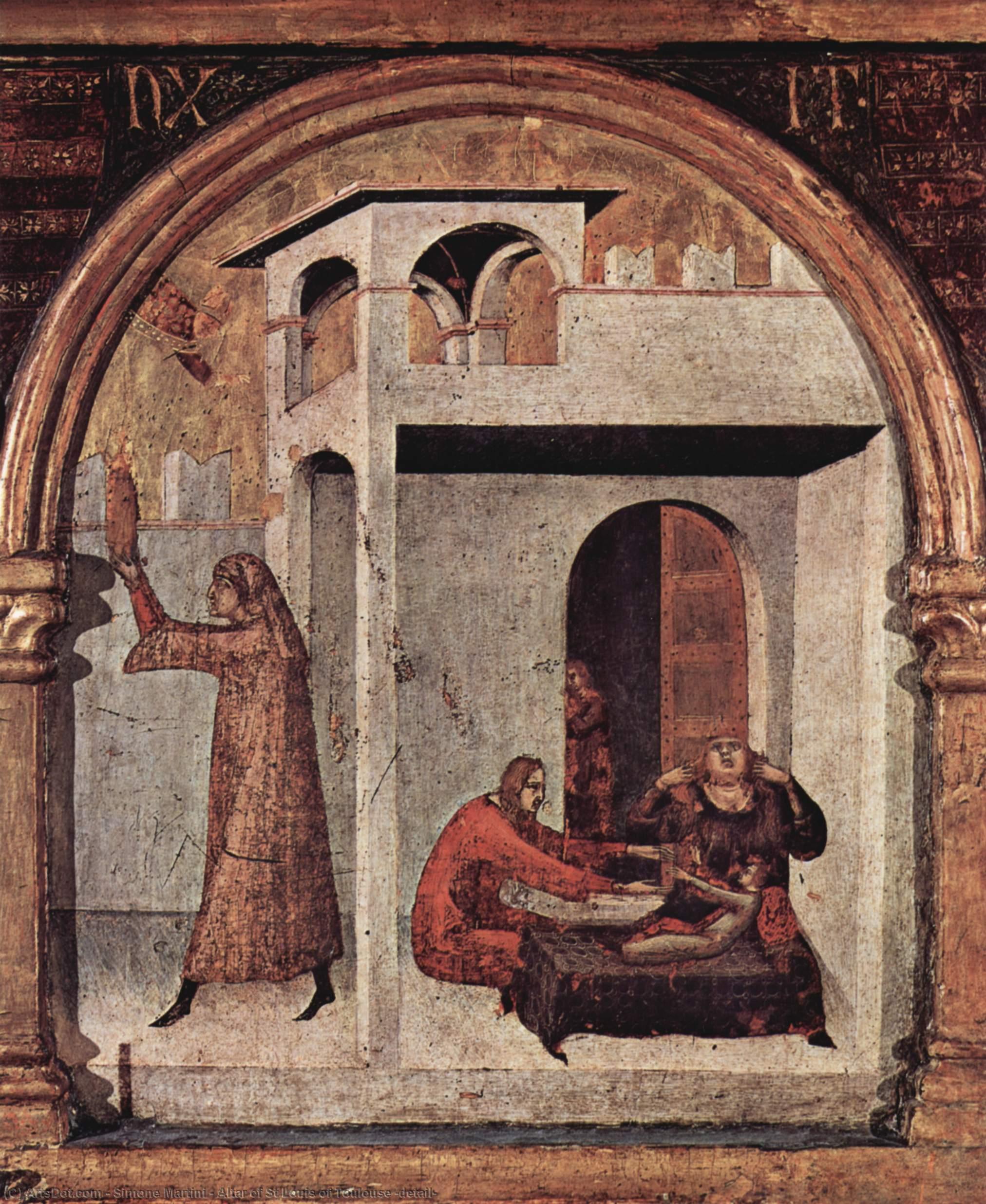 Altar Des Hl. Ludwig Von Toulouse (detail) — Simone Martini