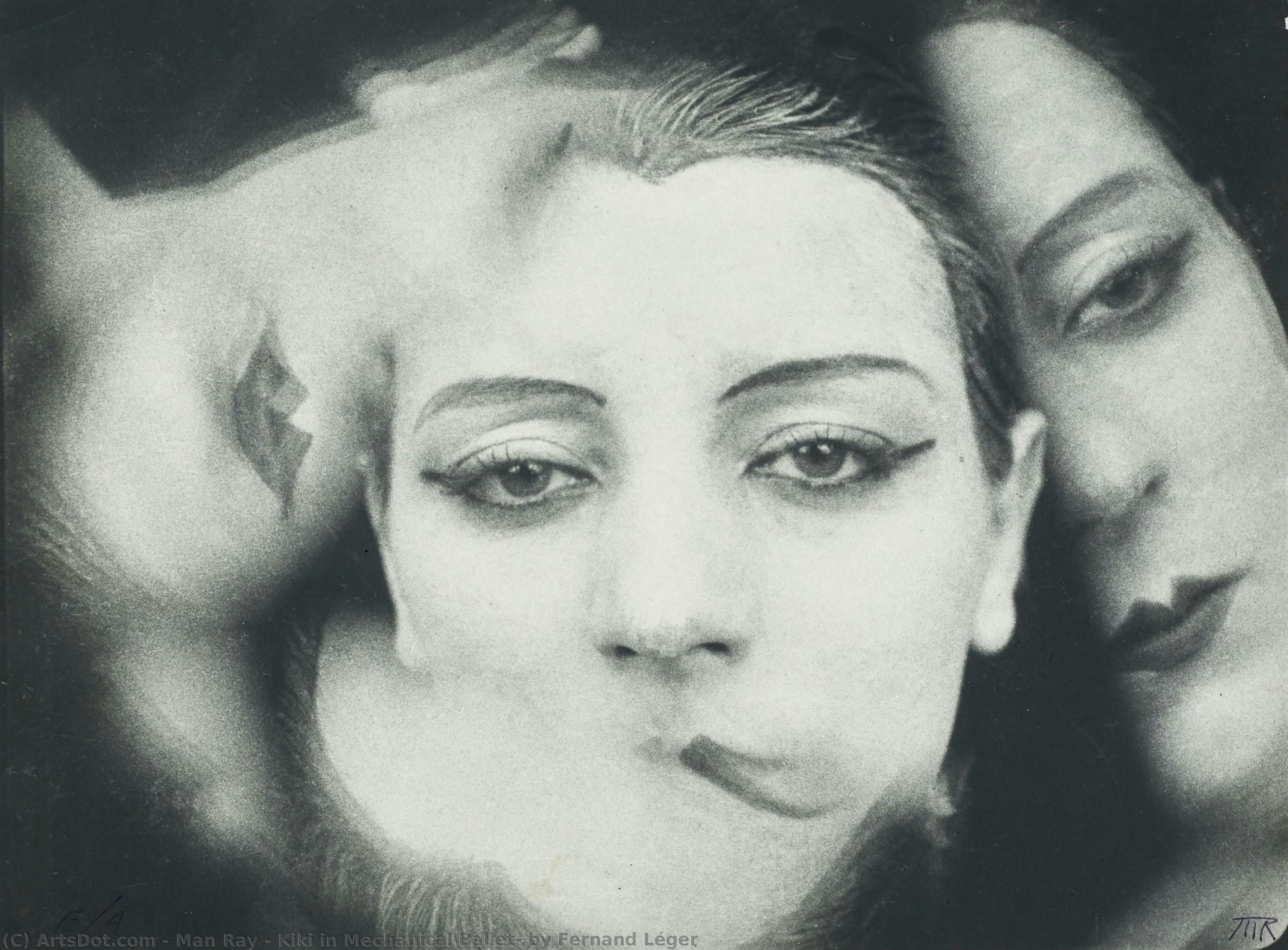 Man Ray - Kiki in Mechanical Ballet, by Fernand Léger