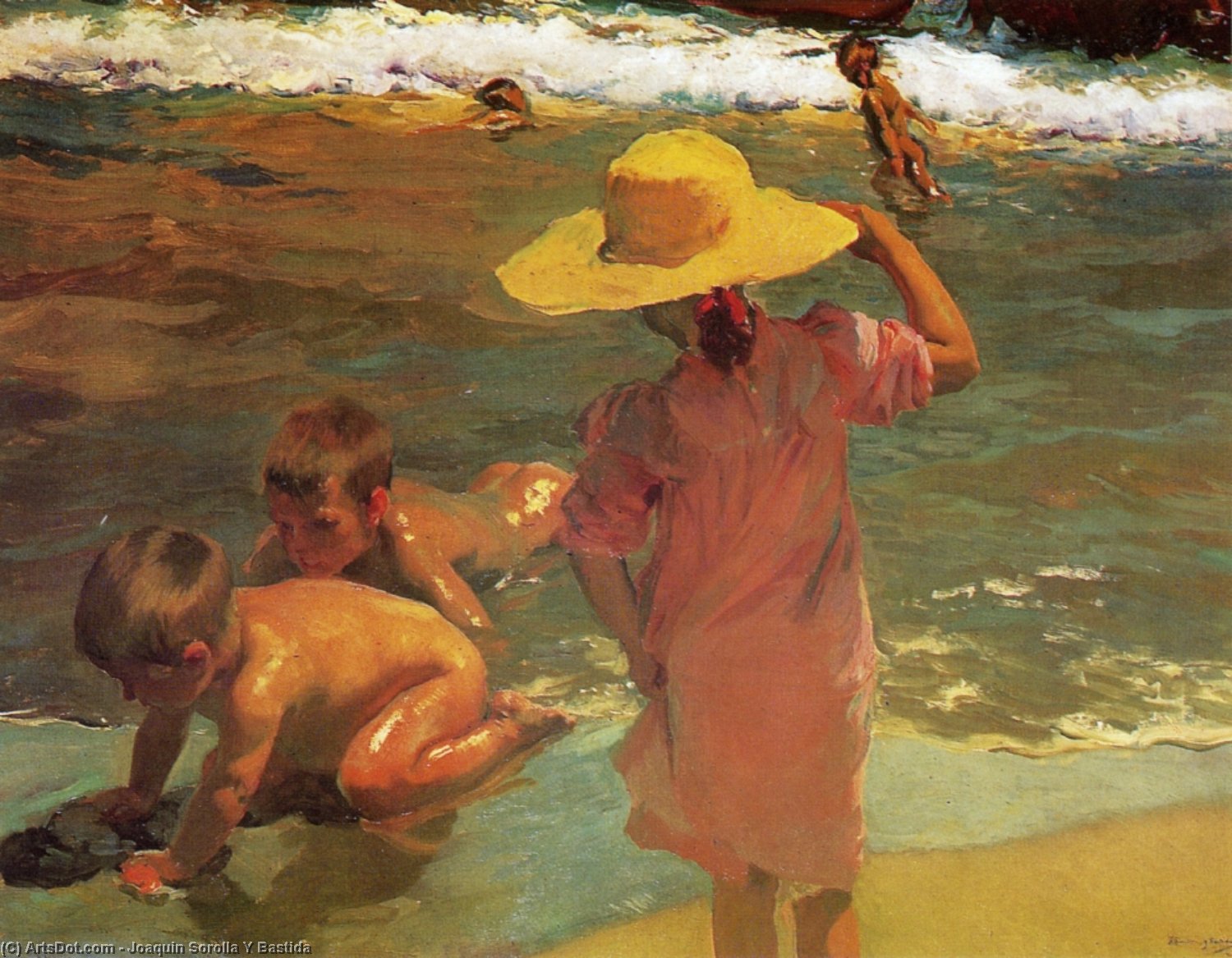 Joaquín Sorolla y Bastida - Children on the Seashore