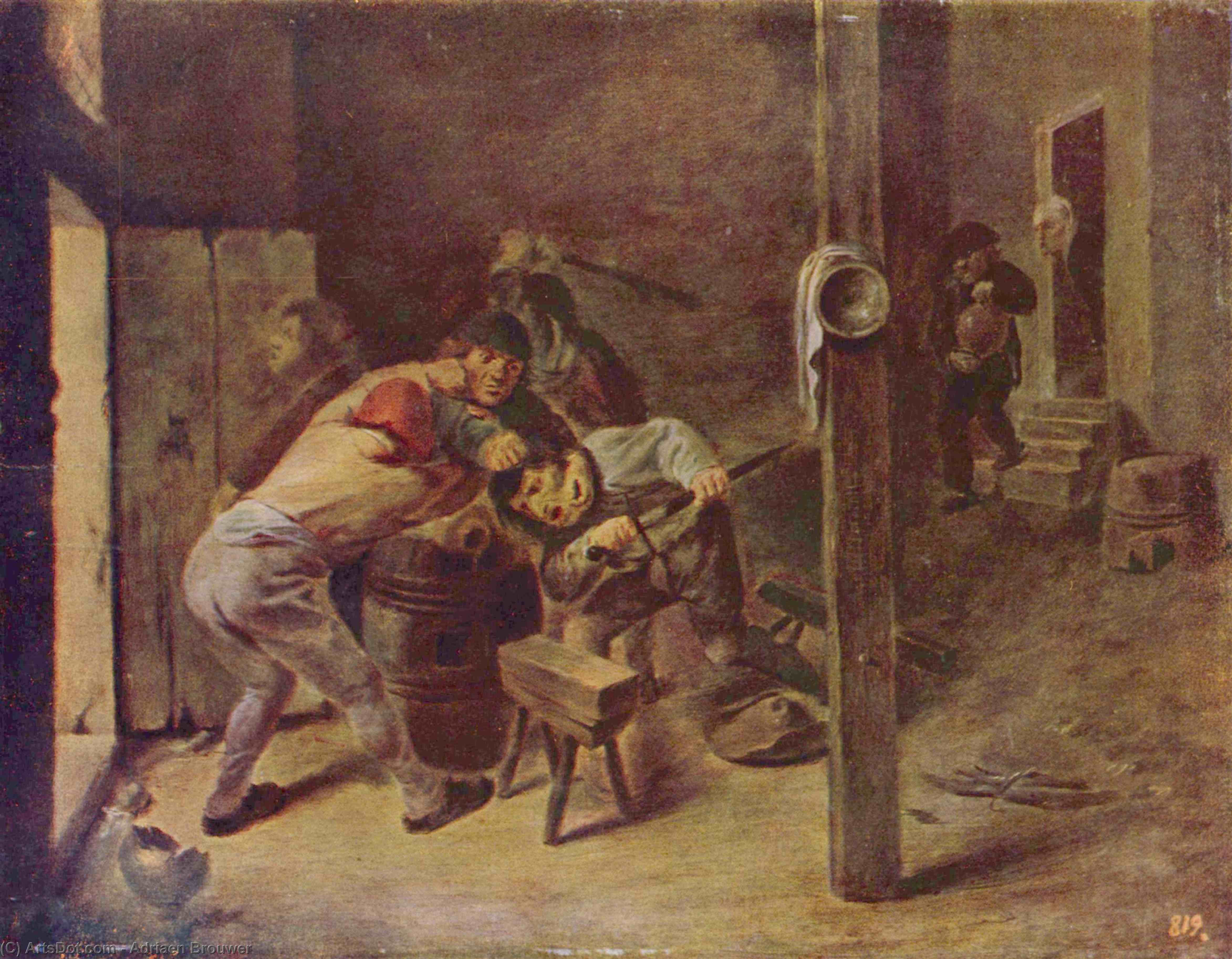 Adriaen Brouwer - The brawl