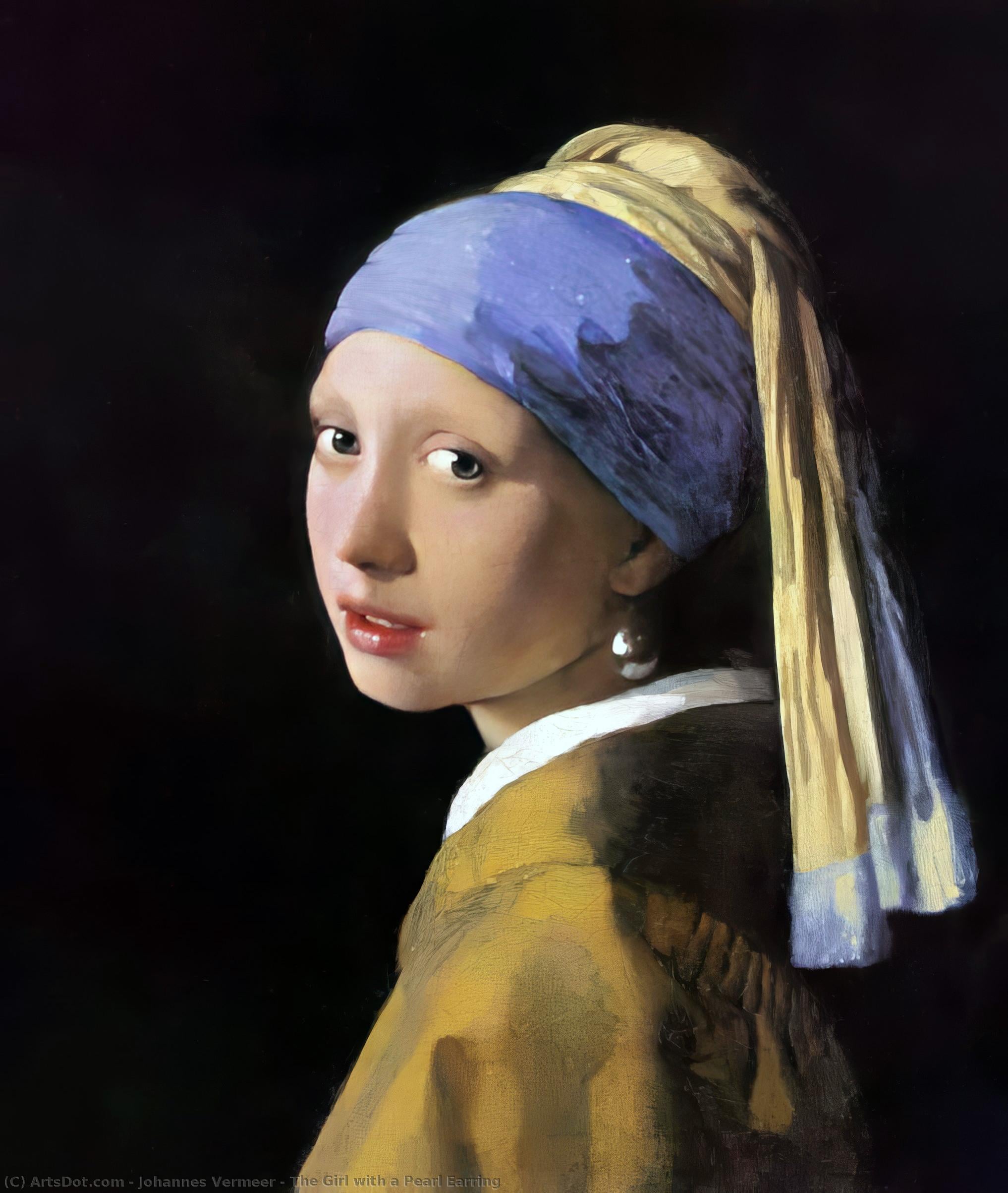 Tyttö Helmikorvakoruineen — Johannes Vermeer