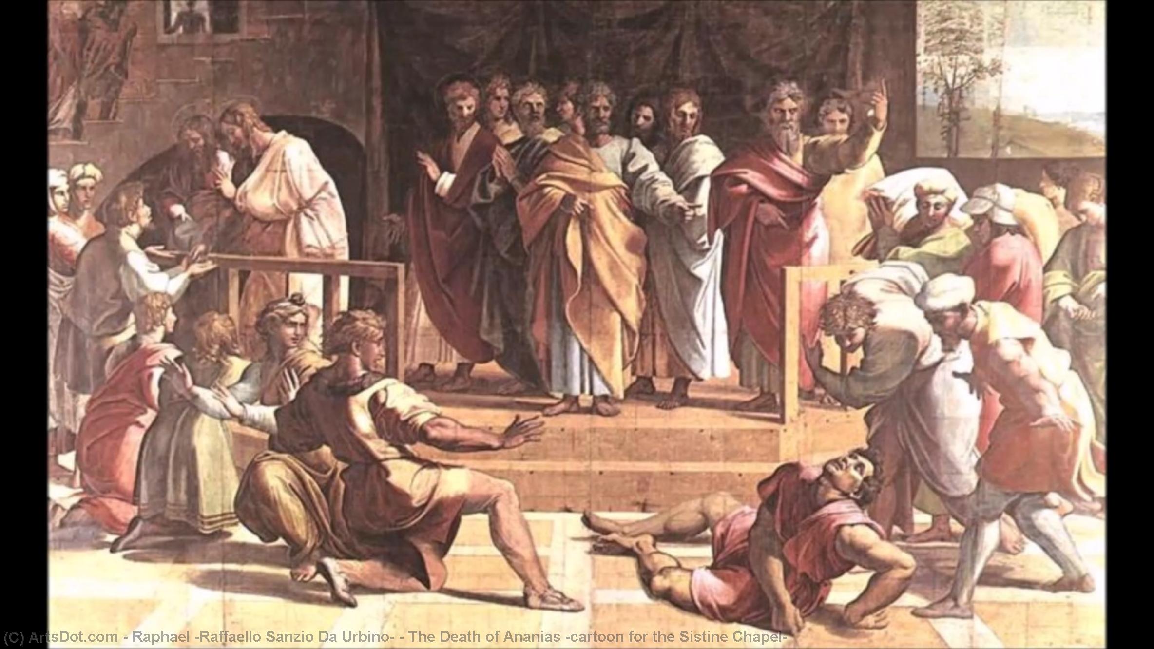 Døden Af Ananias — Rafael