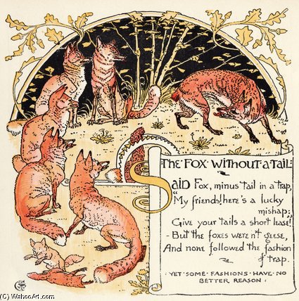 The Fox Without A Tail — Walter Crane