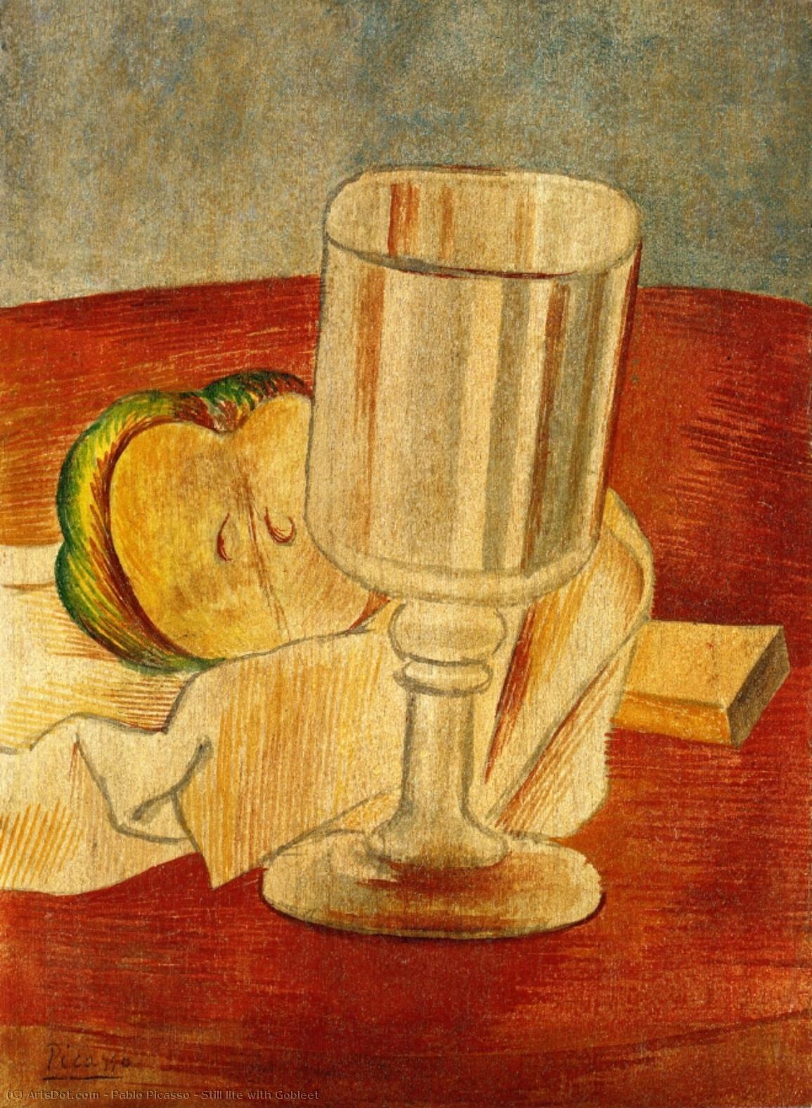 Pablo Picasso - Bodegón con Copa y Vaso