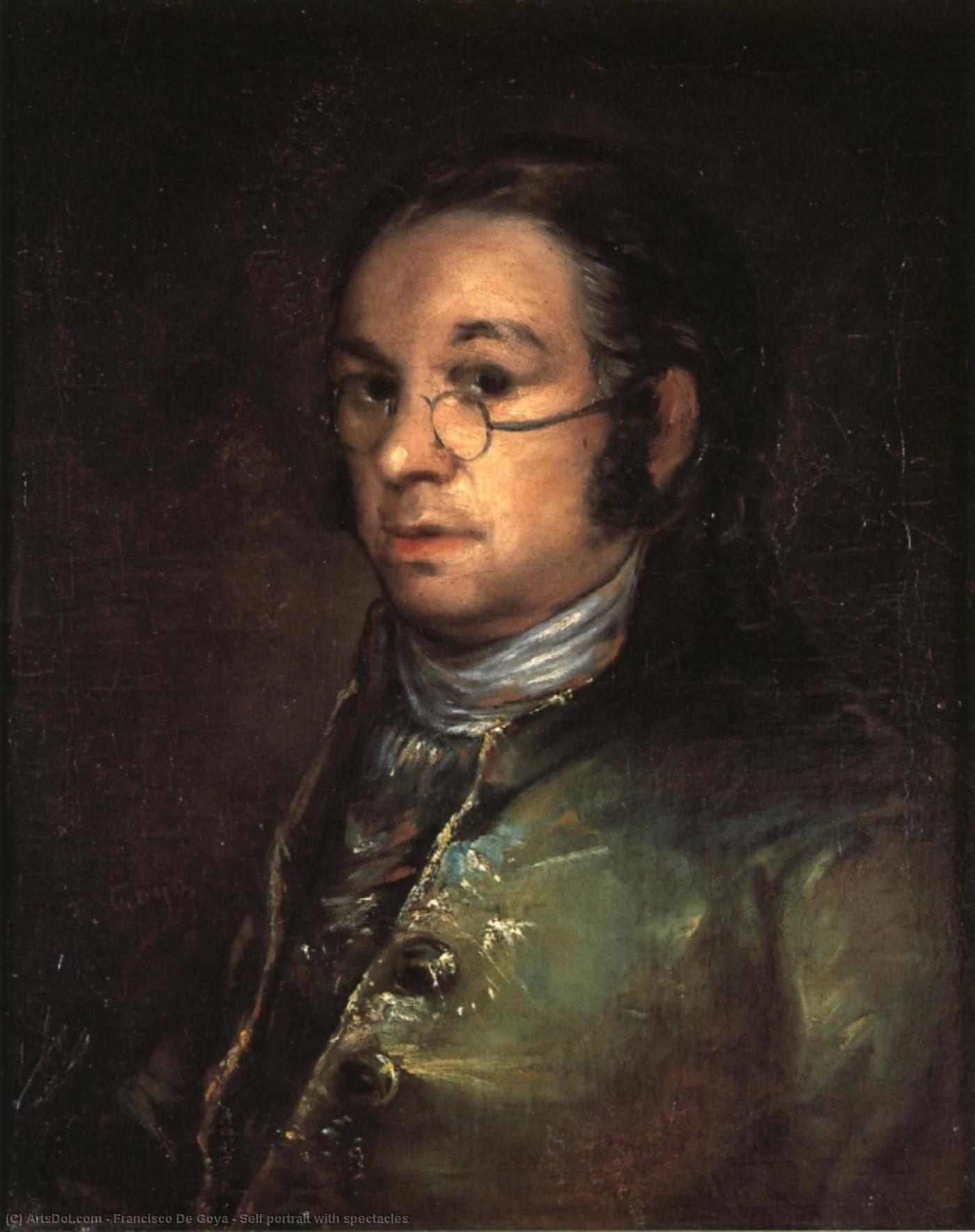 Selvportræt Med Briller — Francisco De Goya