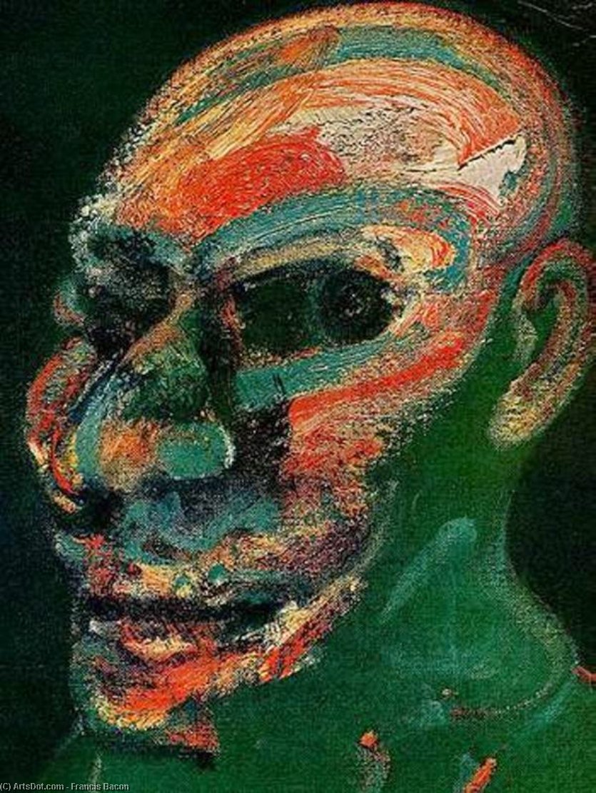 Testa (van Gogh), 1959 — Francis Bacon