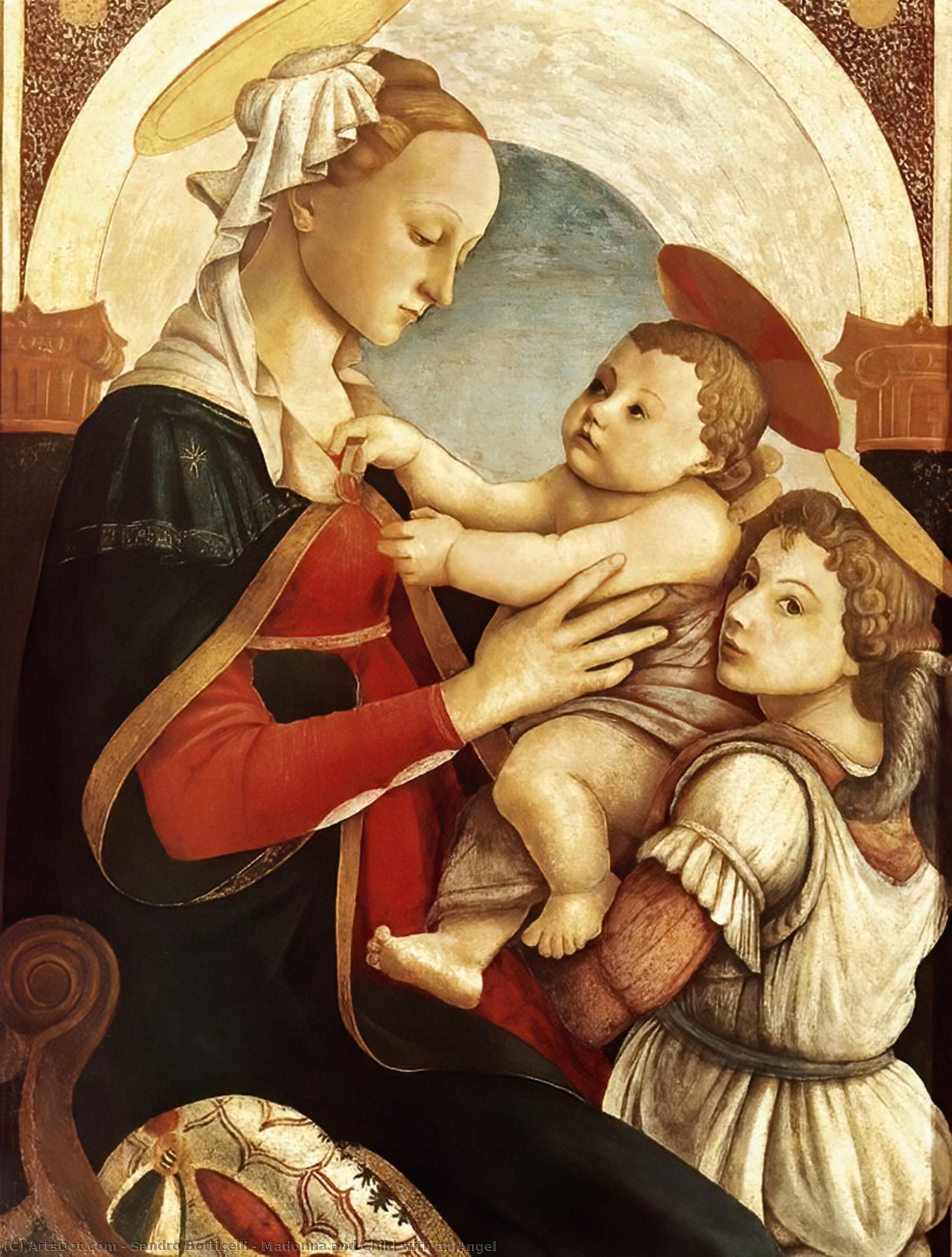 Sandro Botticelli - Madonna and Child with an Angel