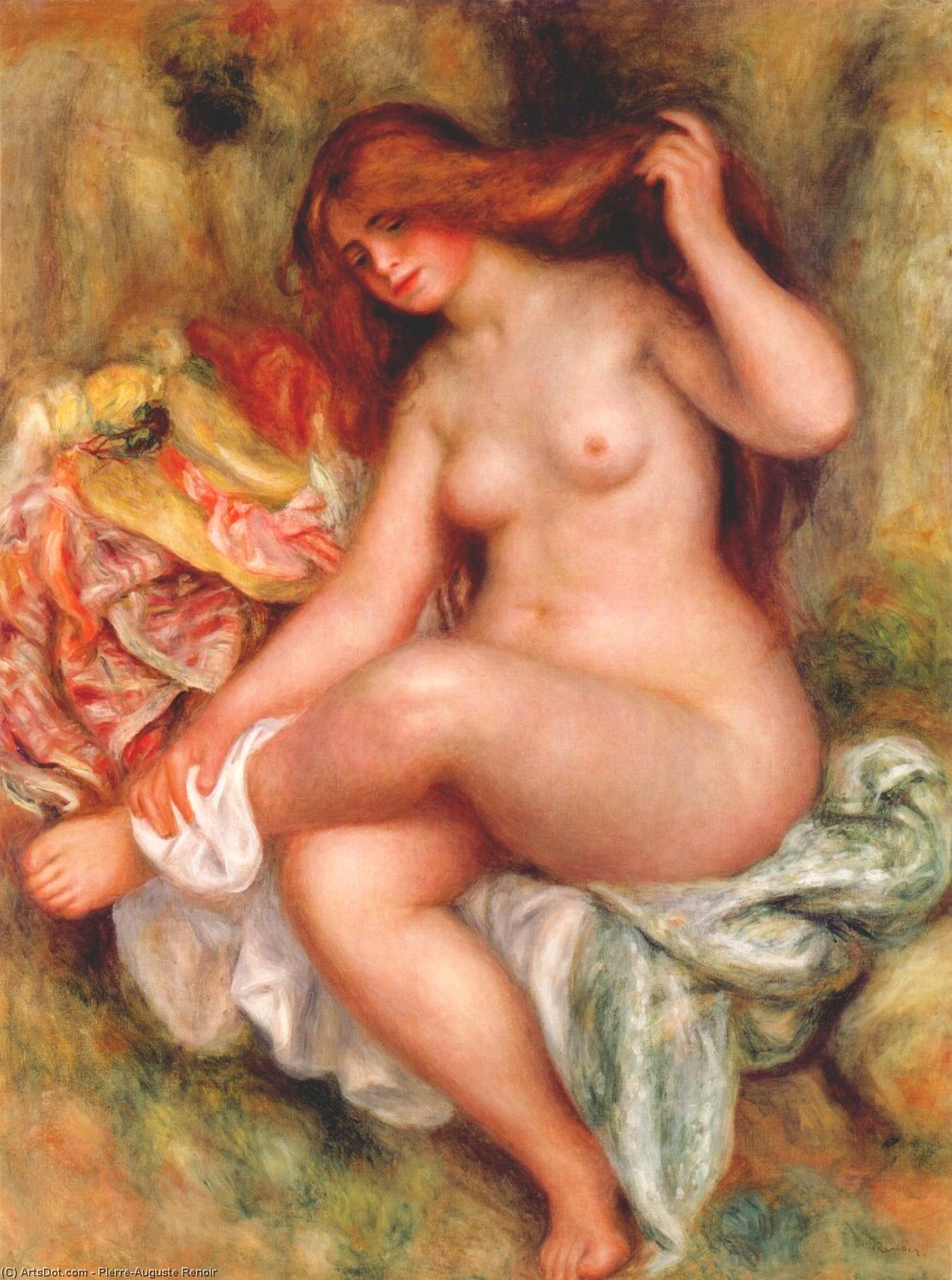 A Seating Bather — 르누아르