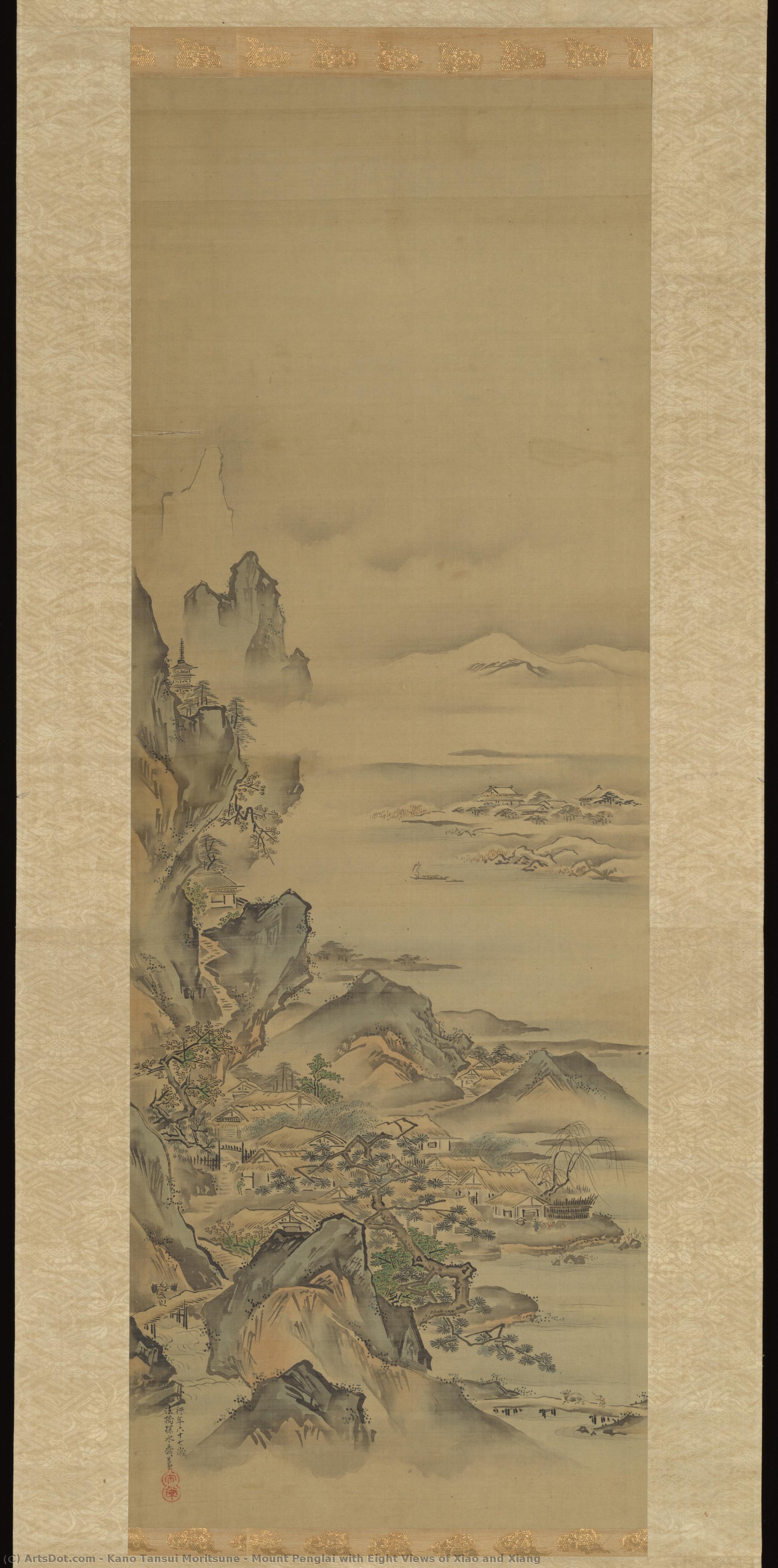 Mount Penglai With Eight Views Of Xiao And Xiang — Kano Tansui Moritsune