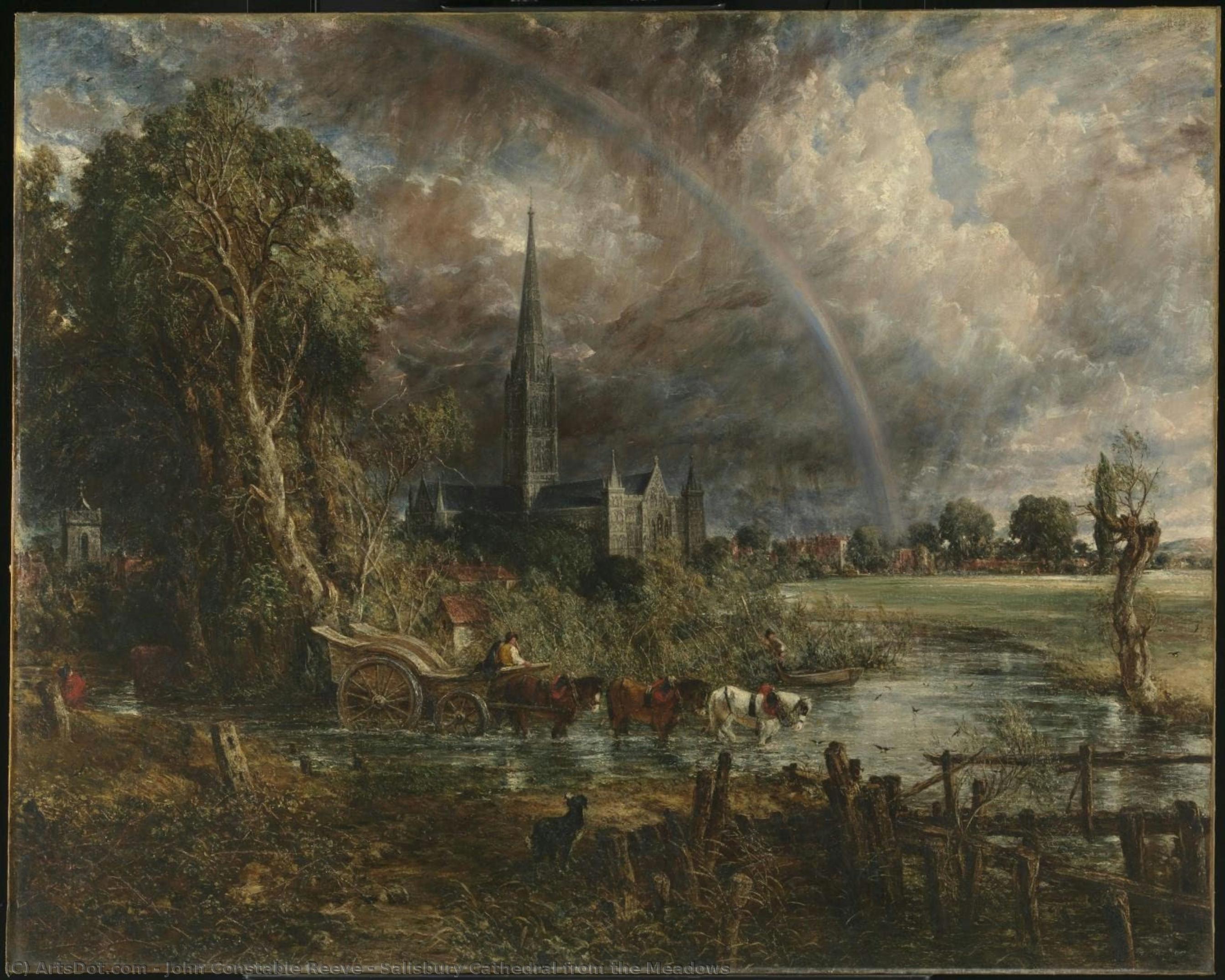 Salisbury Cathedral From The Meadows — John Constable Reeve