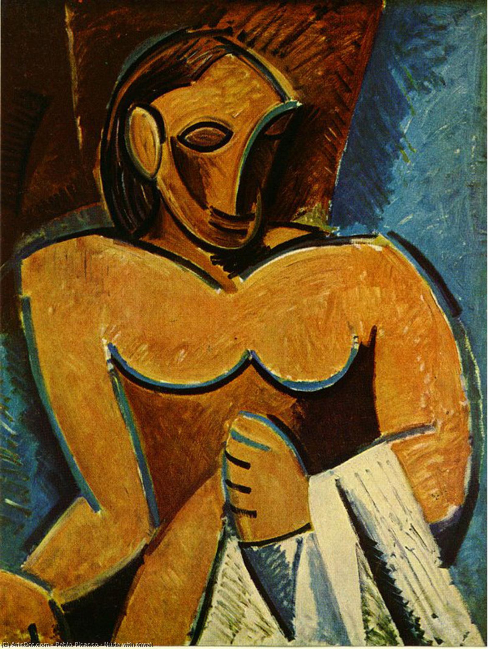 पाब्लो पिकासो - Nude with towel