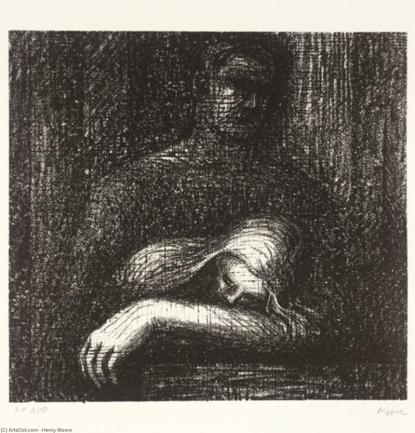 Henry Moore - Lullaby Sleeping Head