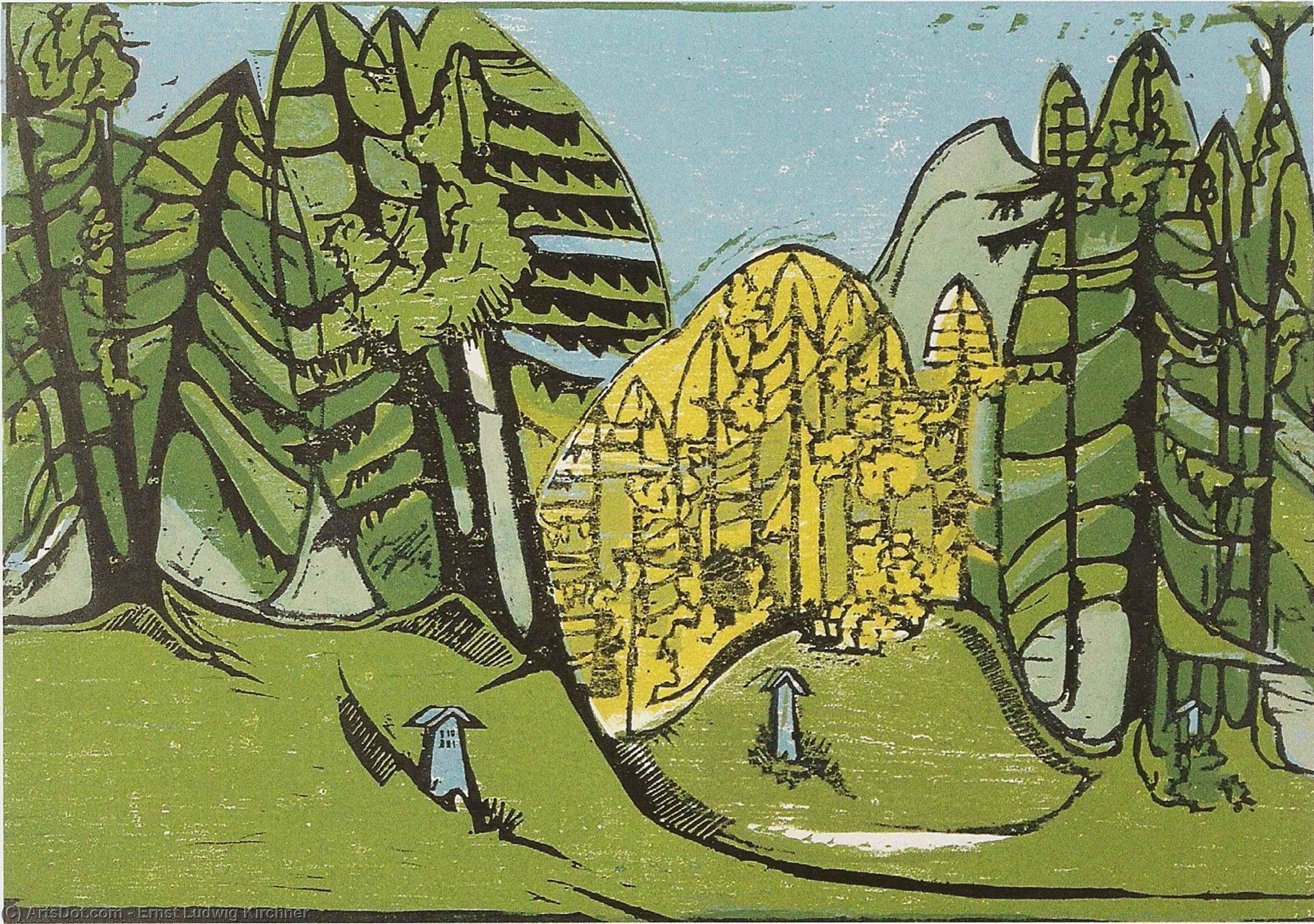 Ernst Ludwig Kirchner - Cimitero Forestale