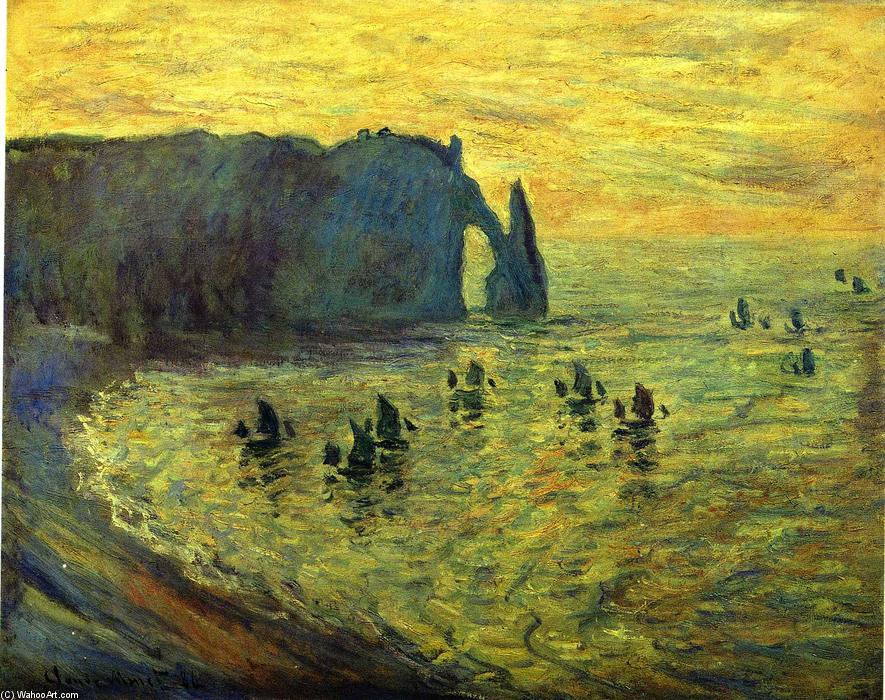 The Cliffs At Etretat — Claude Monet