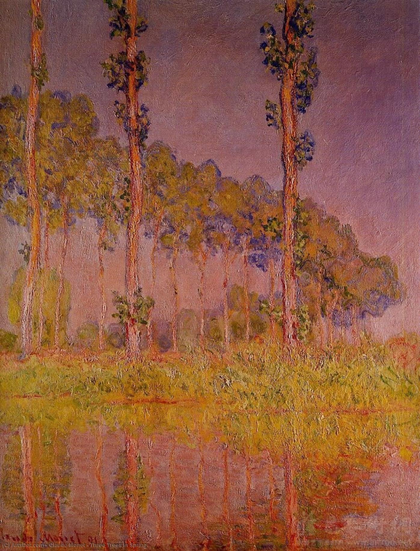 Claude Monet - Three Trees in Spring