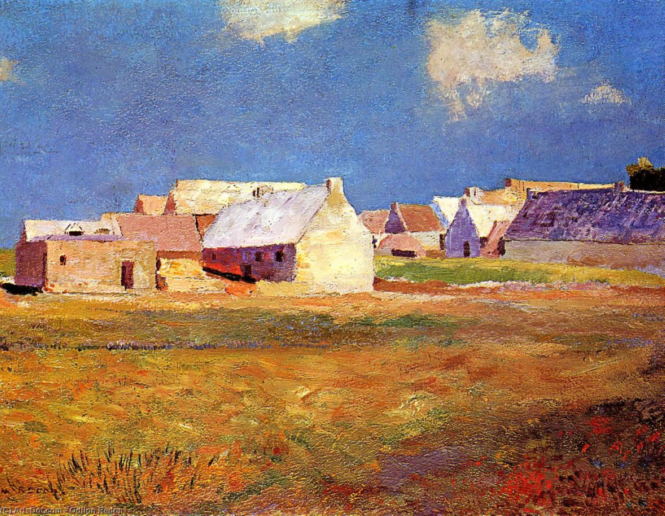 Breton Village — Odilon Redon