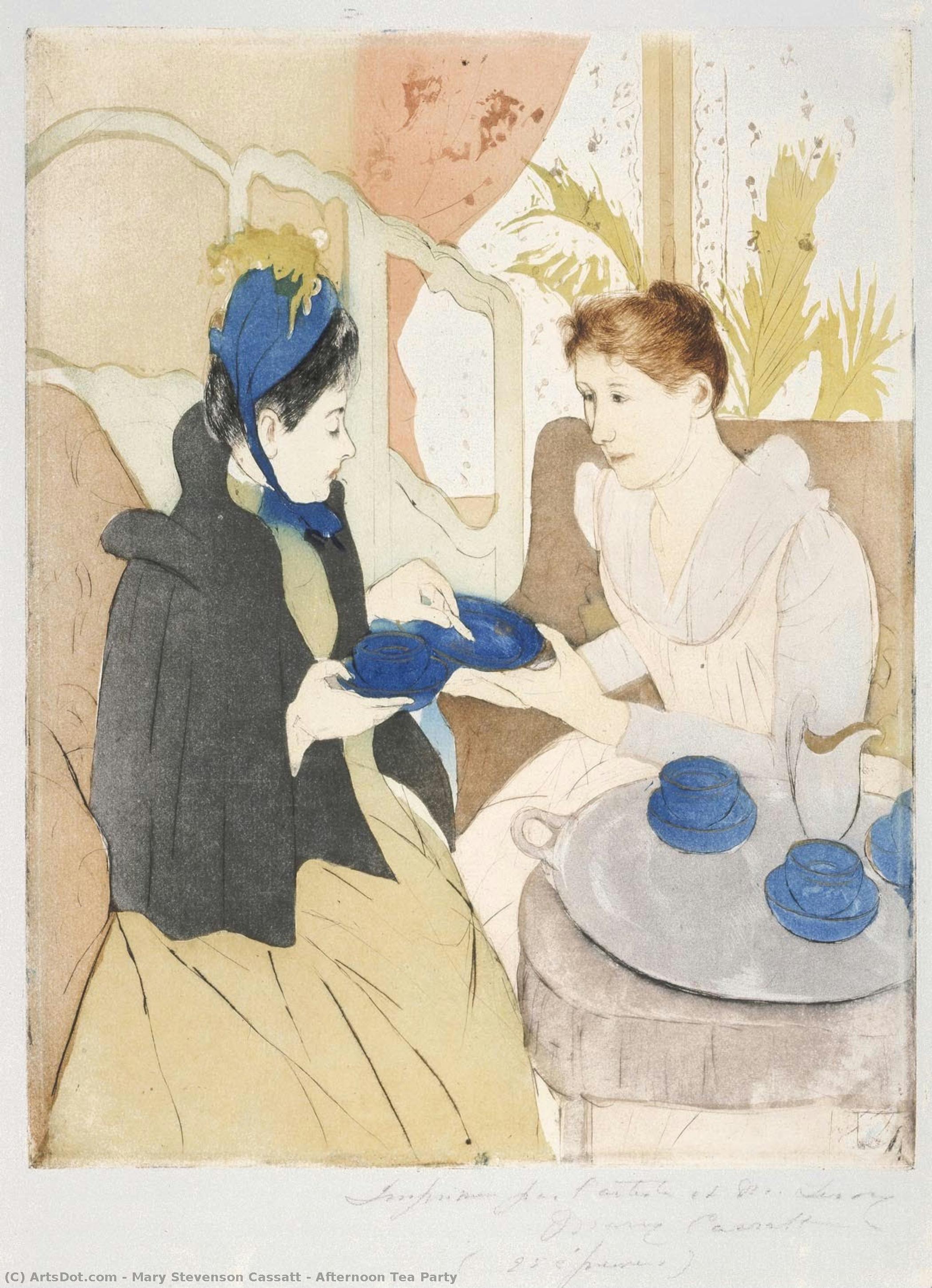 Merenda Pomeridiana — Mary Stevenson Cassatt, Acrilico Su Tela, Impressionismo